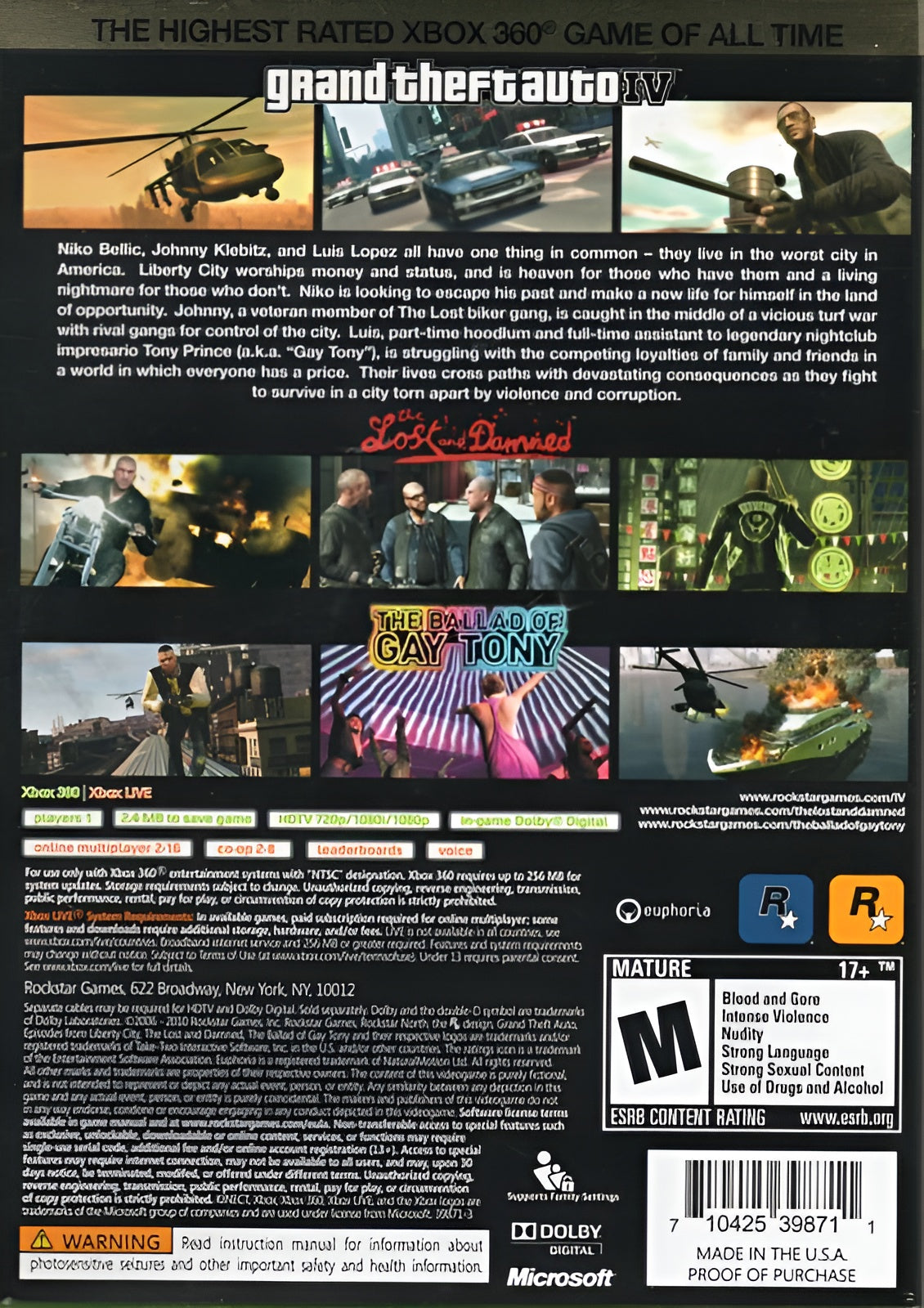 Grand Theft Auto IV [The Complete Edition] - Grand Theft Auto IV Xbox 360 - Video Game - Used - CaveGamers - Image 2