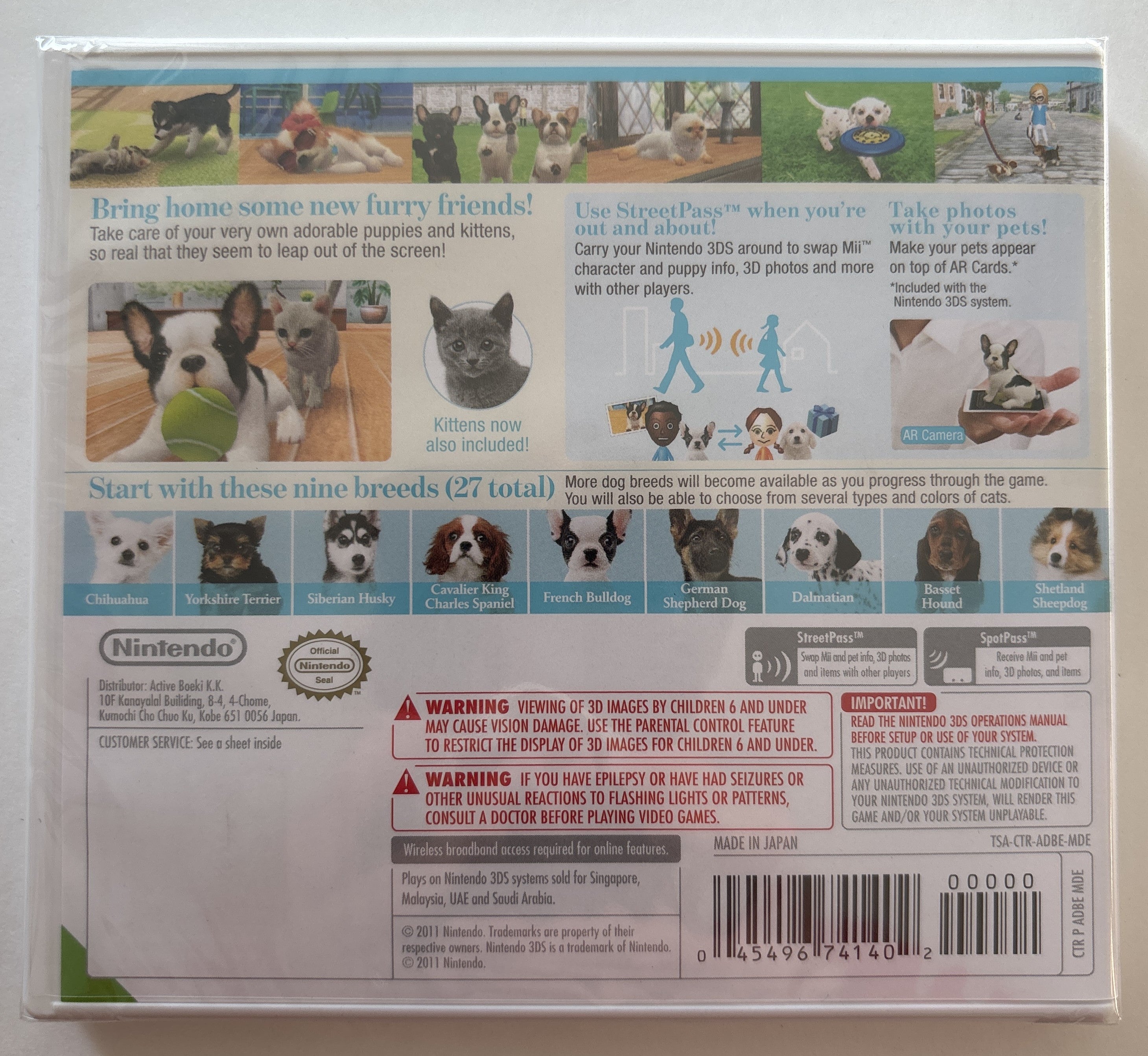 Nintendogs + Cats: French Bulldog and New Friends [Asia]