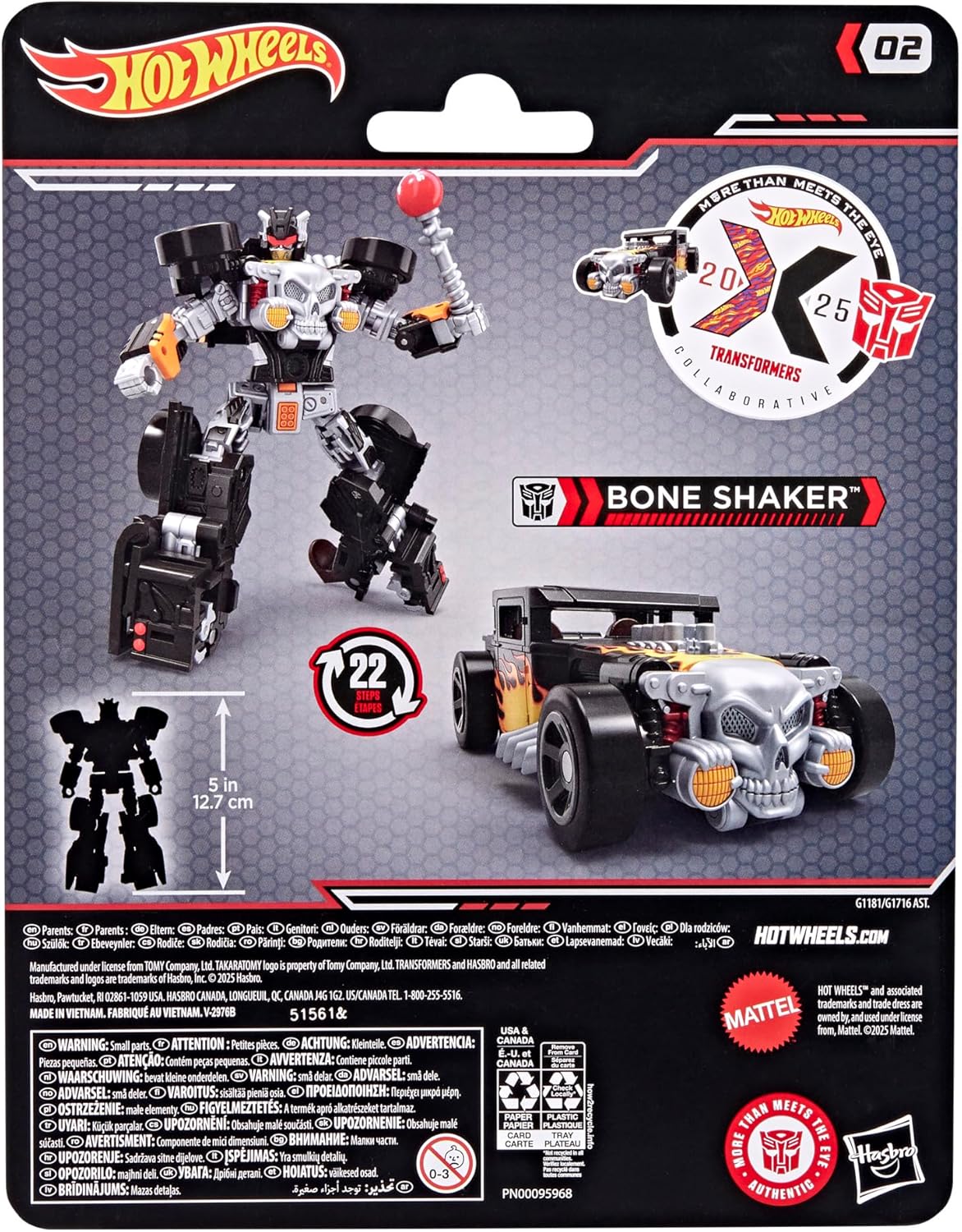 Transformers Collaborative Hot Wheels Bone Shaker