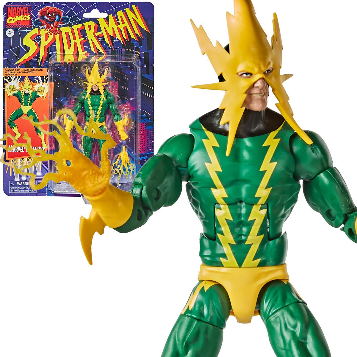 Marvel Legends Spider-Man Retro Electro 6" Action Figure Action Figures - Toys - New - CaveGamers