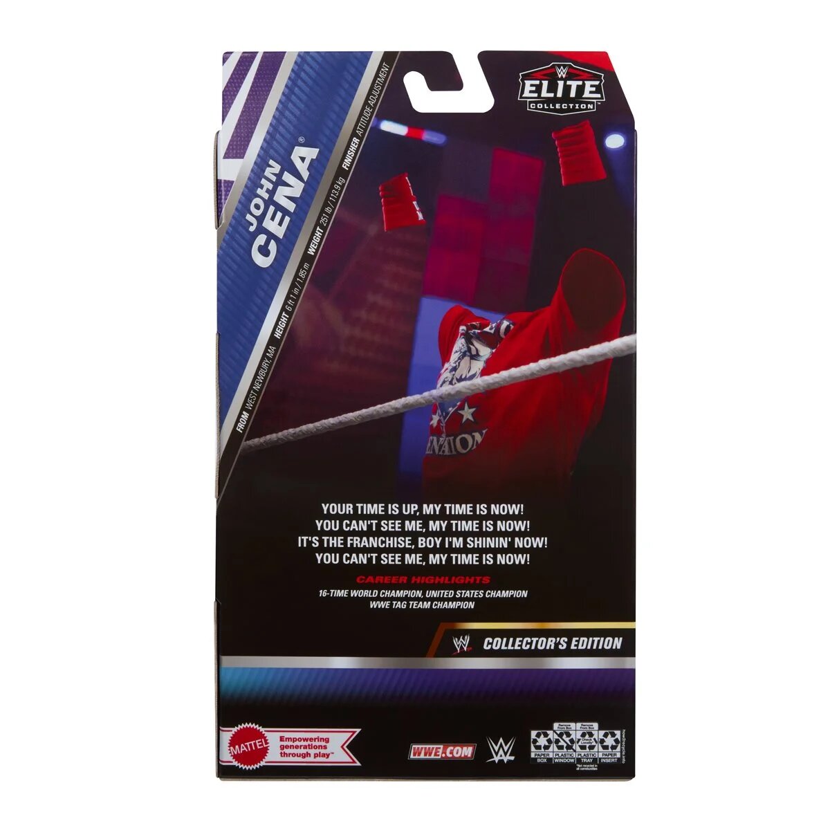 WWE Elite Collection Transparent John Cena Collector's Edition Action Figure