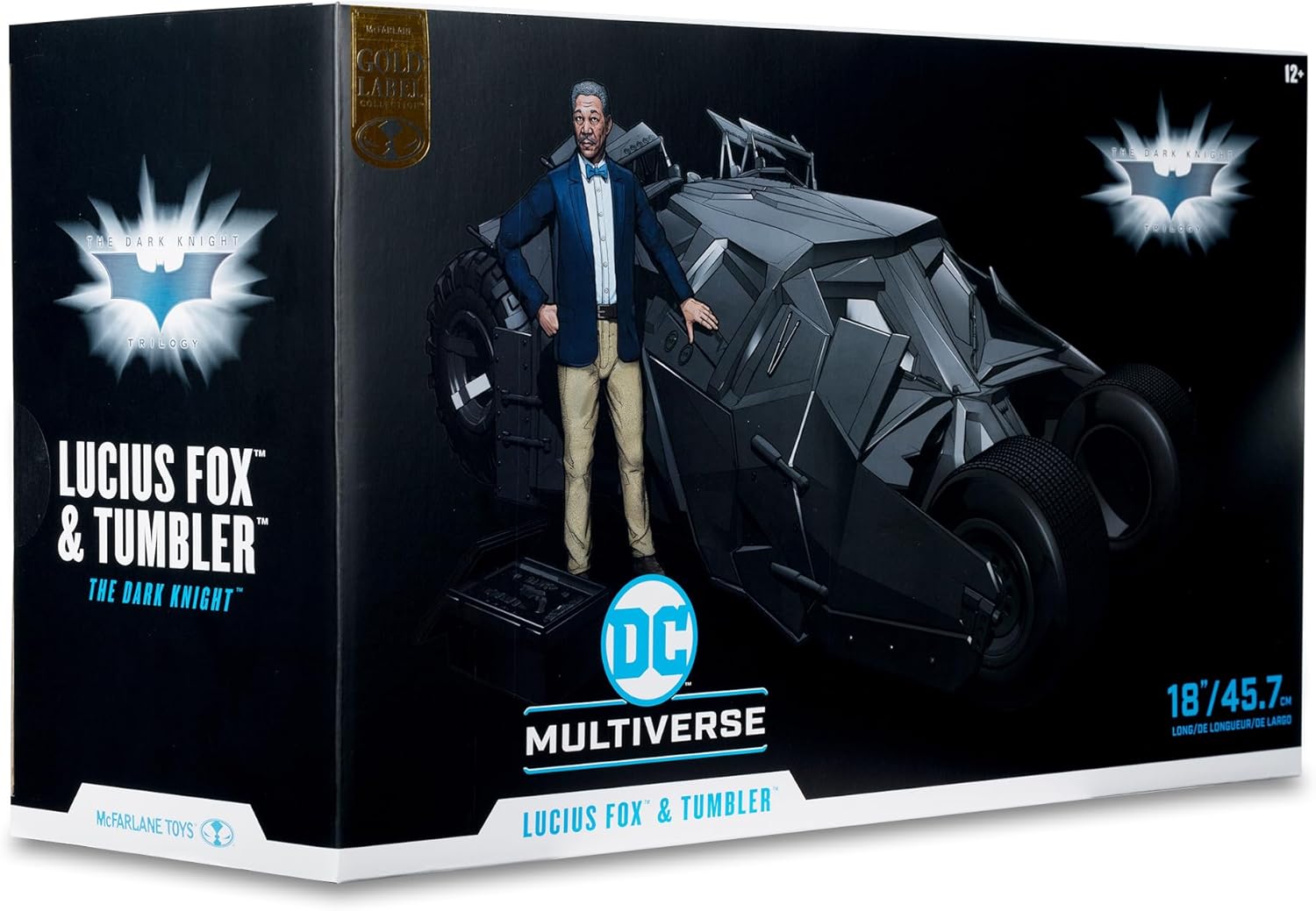 McFarlane DC Multiverse Vehicle Lucius Fox & Tumbler The Dark Knight Action Set Vehicles - Toys - New - CaveGamers - Image 9