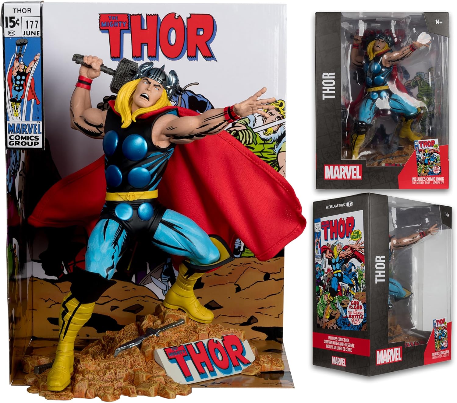 Diorama 1:6 Scale Thor The Mighty Thor Vol.1 #177 Action Figure Action Figures - Toys - New - CaveGamers - Image 4