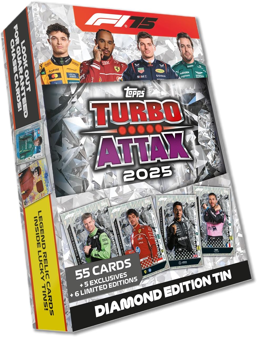 Topps Turbo Attax F1 2025: Mega Tin Diamond Edition - Trading Card - New - CaveGamers