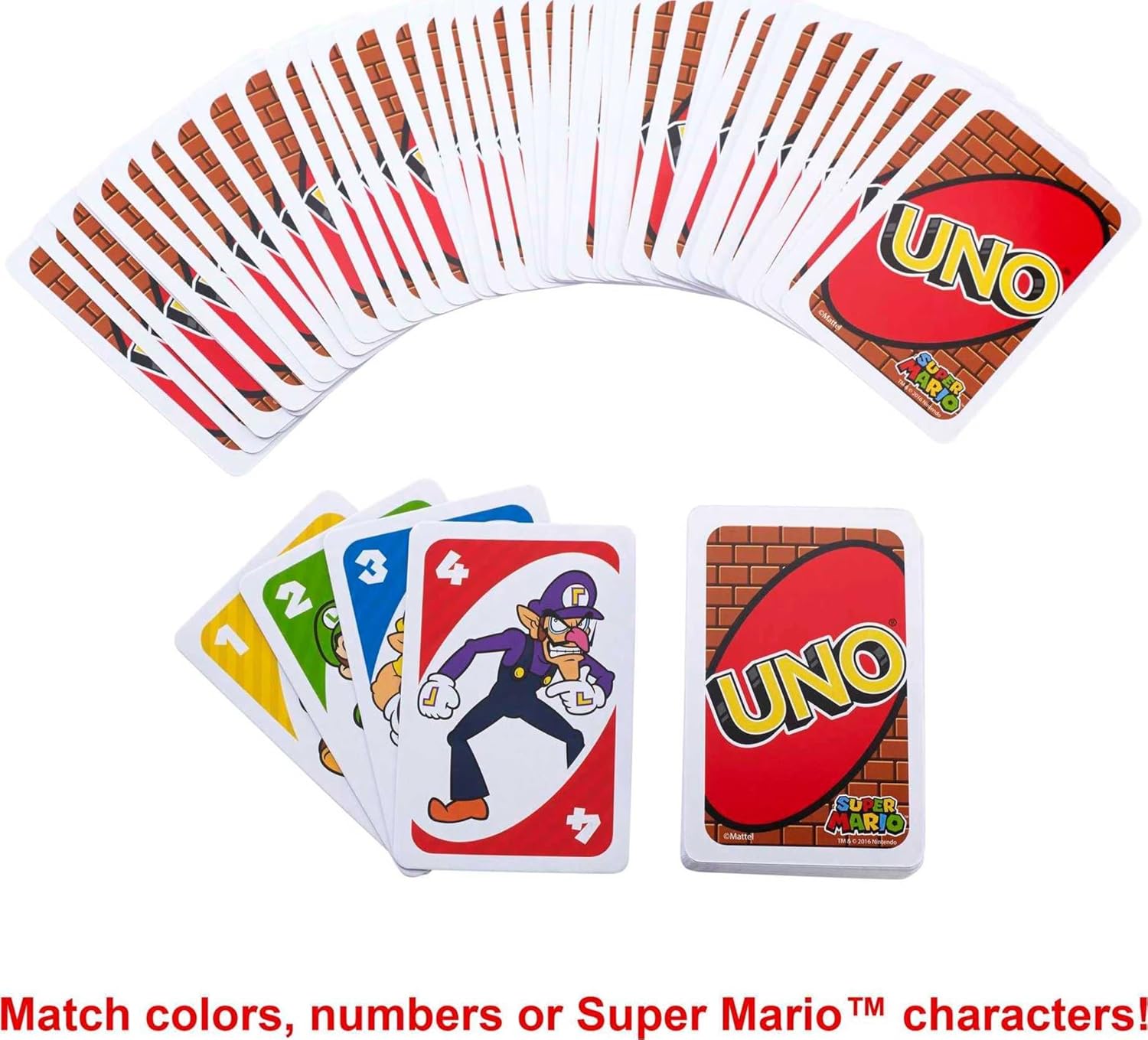 Super Mario UNO Card Game - Board Games - New - CaveGamers - Image 2