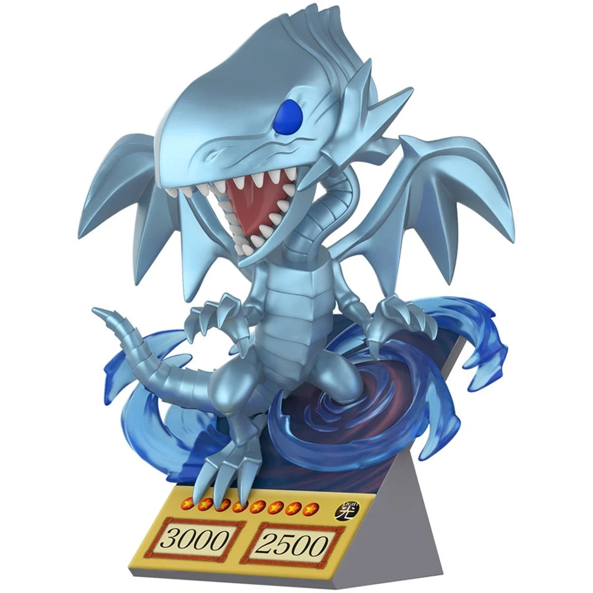 Funko Pop! Yu-Gi-Oh Blue-Eyes White Dragon Card Premium Figure - Toys - New - CaveGamers - Image 2