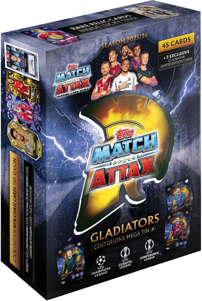 Topps Match Attax 25/26 Gladiators Centurions Mega Tin Trading Cards - Trading Card - New - CaveGamers