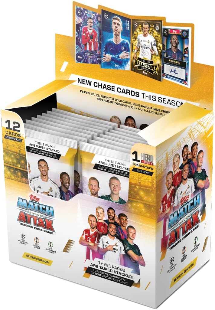 Topps Match Attax 25/26 Full Box (32 Packs) Trading Cards - Trading Card - New - CaveGamers