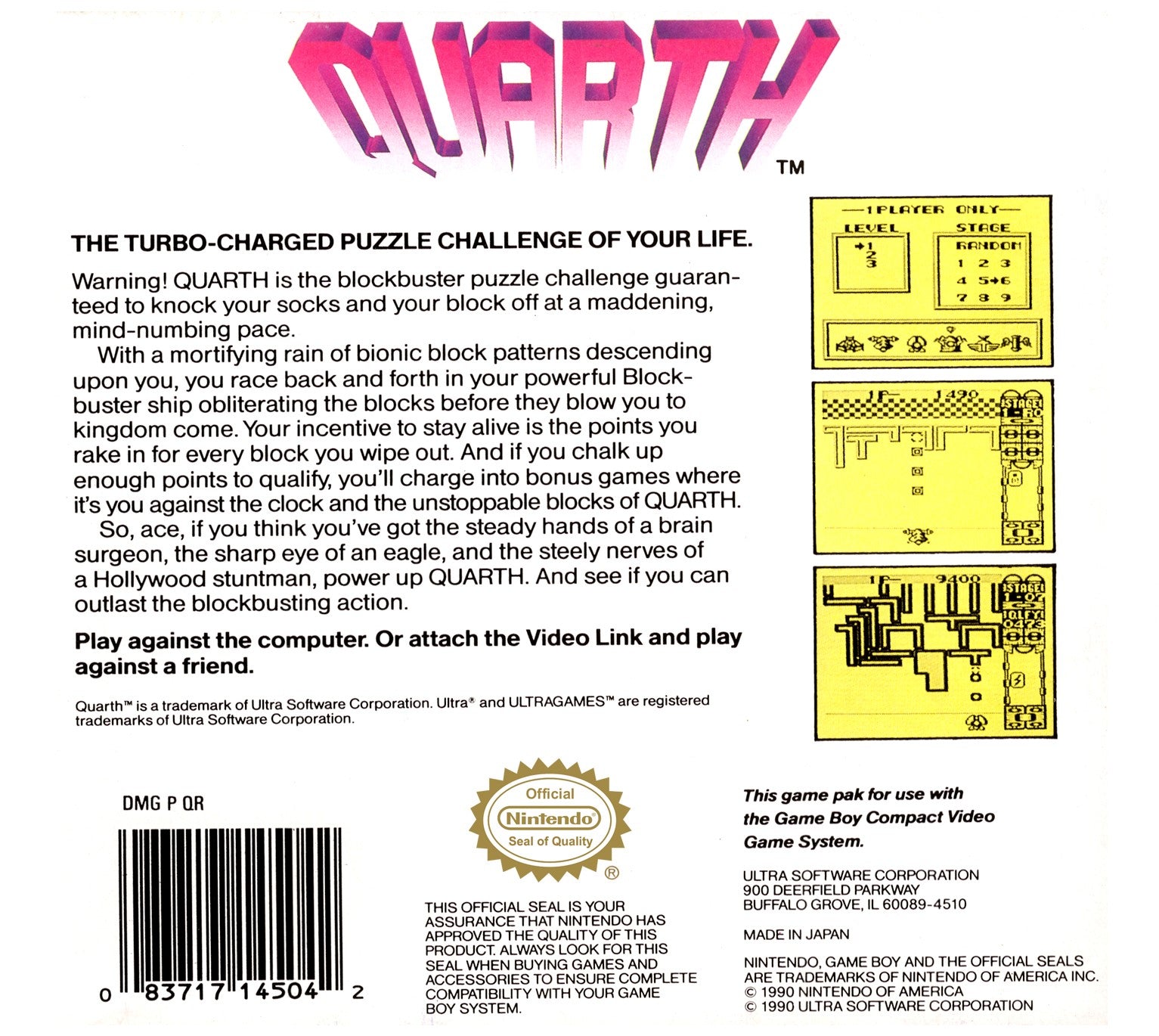 Quarth Game Boy - Video Game - Used - CaveGamers - Image 2