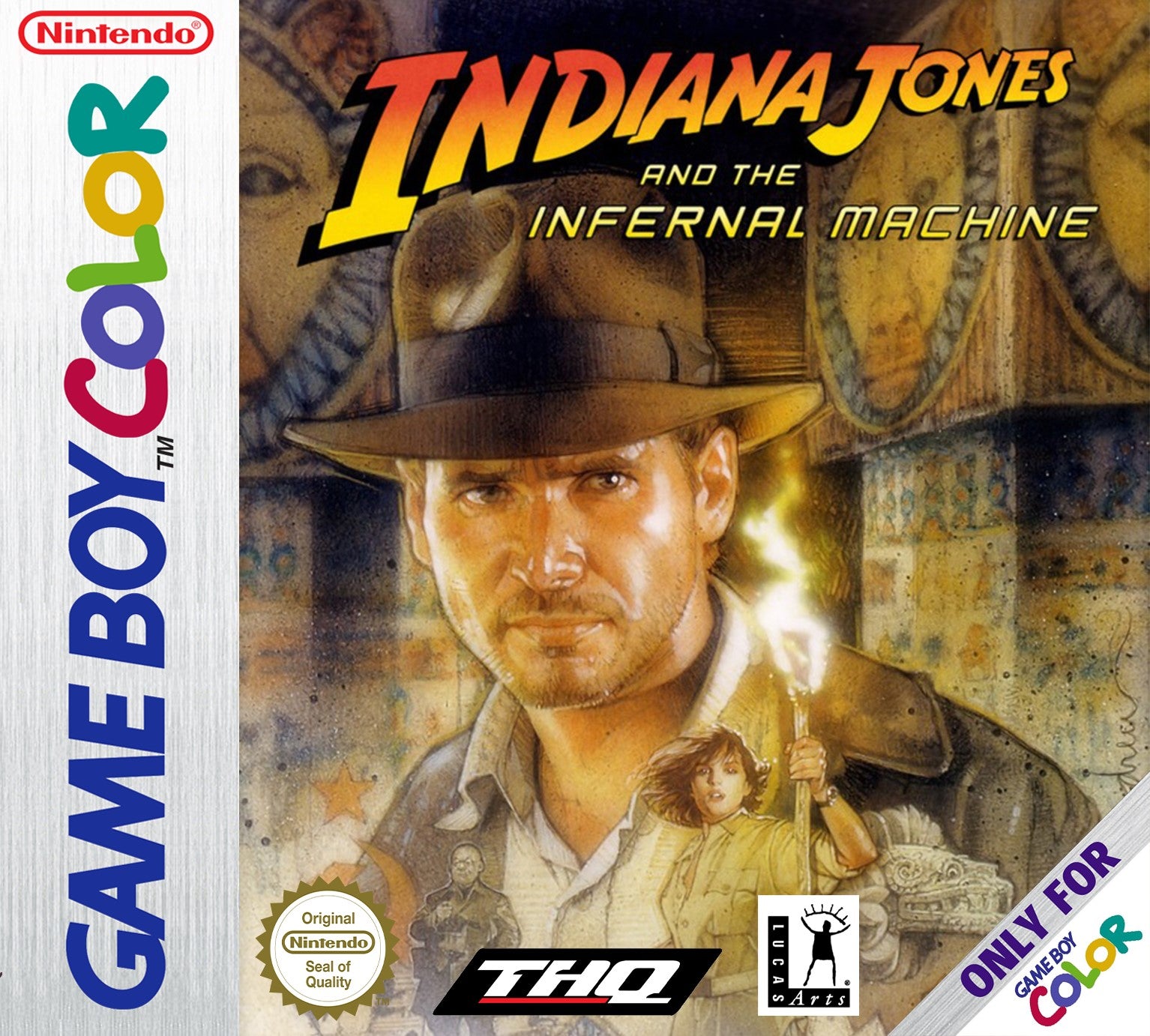 Indiana Jones and the Infernal Machine Game Boy Color - Video Game - Used - CaveGamers