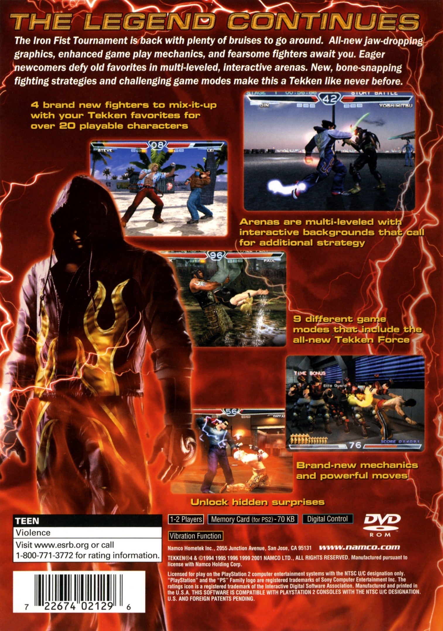 Tekken 4 PS2 - Video Game - Used - CaveGamers - Image 2