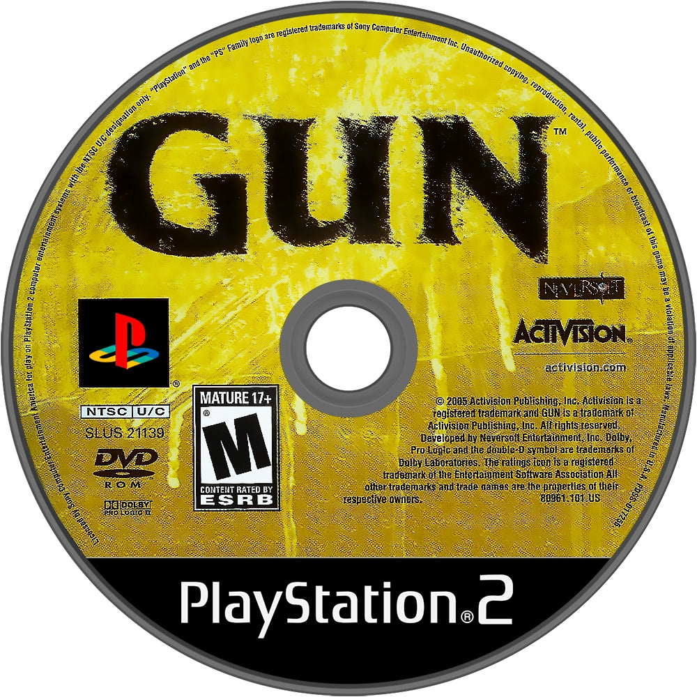 Gun PS2 - Video Game - Used - CaveGamers - Image 3