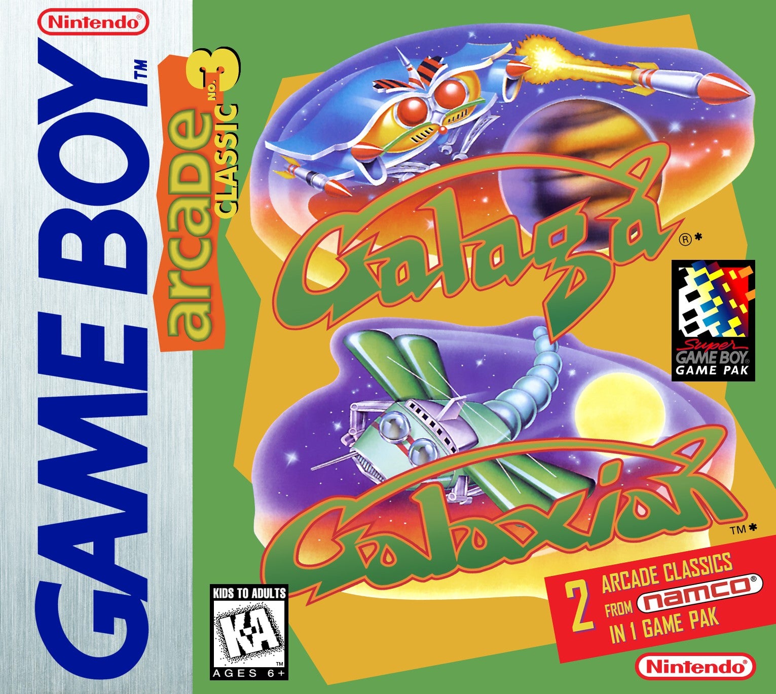 Arcade Classic 3: Galaga / Galaxian Game Boy - Video Game - Used - CaveGamers