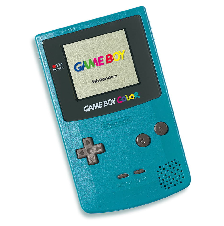 Game Boy Color - Teal (Blue) - Video Game System - Used - CaveGamers