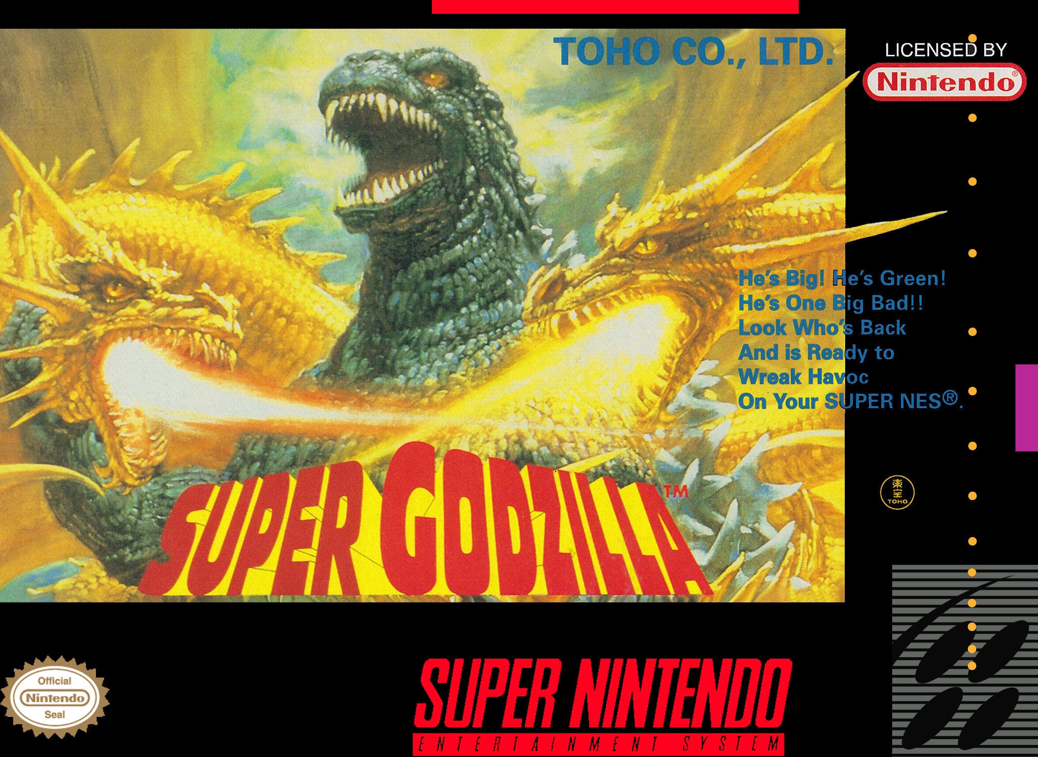Super Godzilla SNES - Video Game - Used - CaveGamers