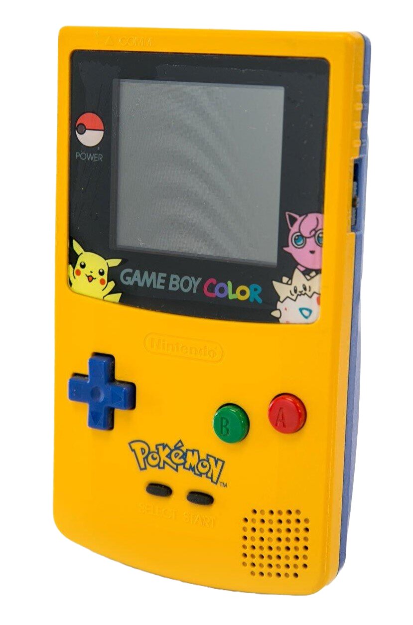 Game Boy Color - Pokemon Yellow Pikachu Edition - Video Game System - Used - CaveGamers