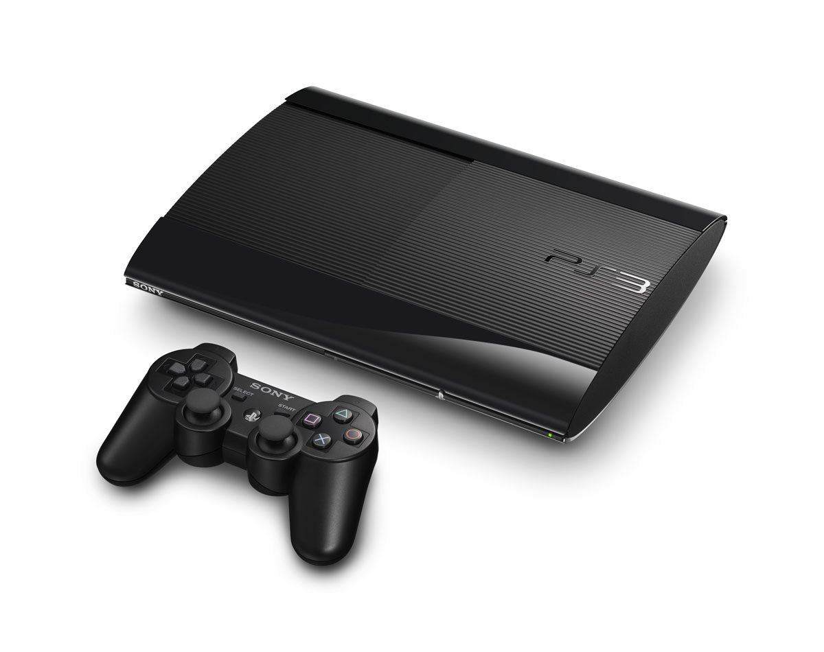 PlayStation 3 Super Slim 500GB Console - Black 4001C 4201C 4301C PS3 - Video Game System - Used - CaveGamers