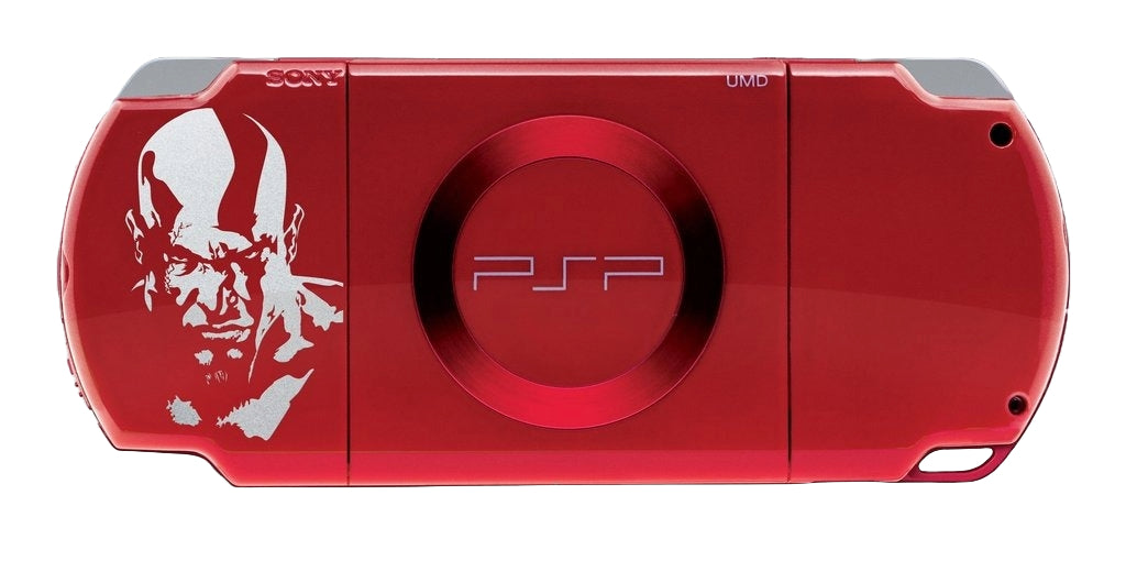 Playstation Portable 2000 - God of War Edition Red PSP - Video Game System - Used - CaveGamers - Image 2