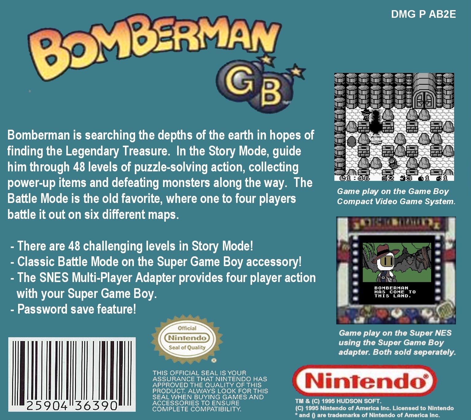 Bomberman Game Boy - Video Game - Used - CaveGamers - Image 2
