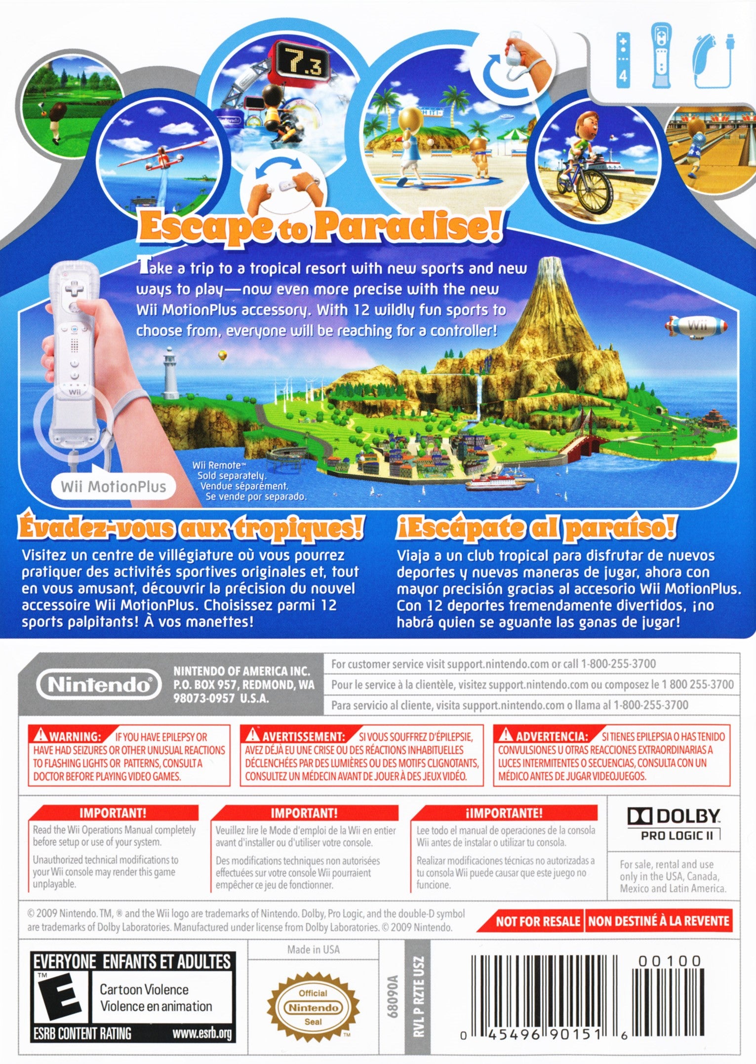Wii Sports Resort - Video Game - Used - CaveGamers - Image 2