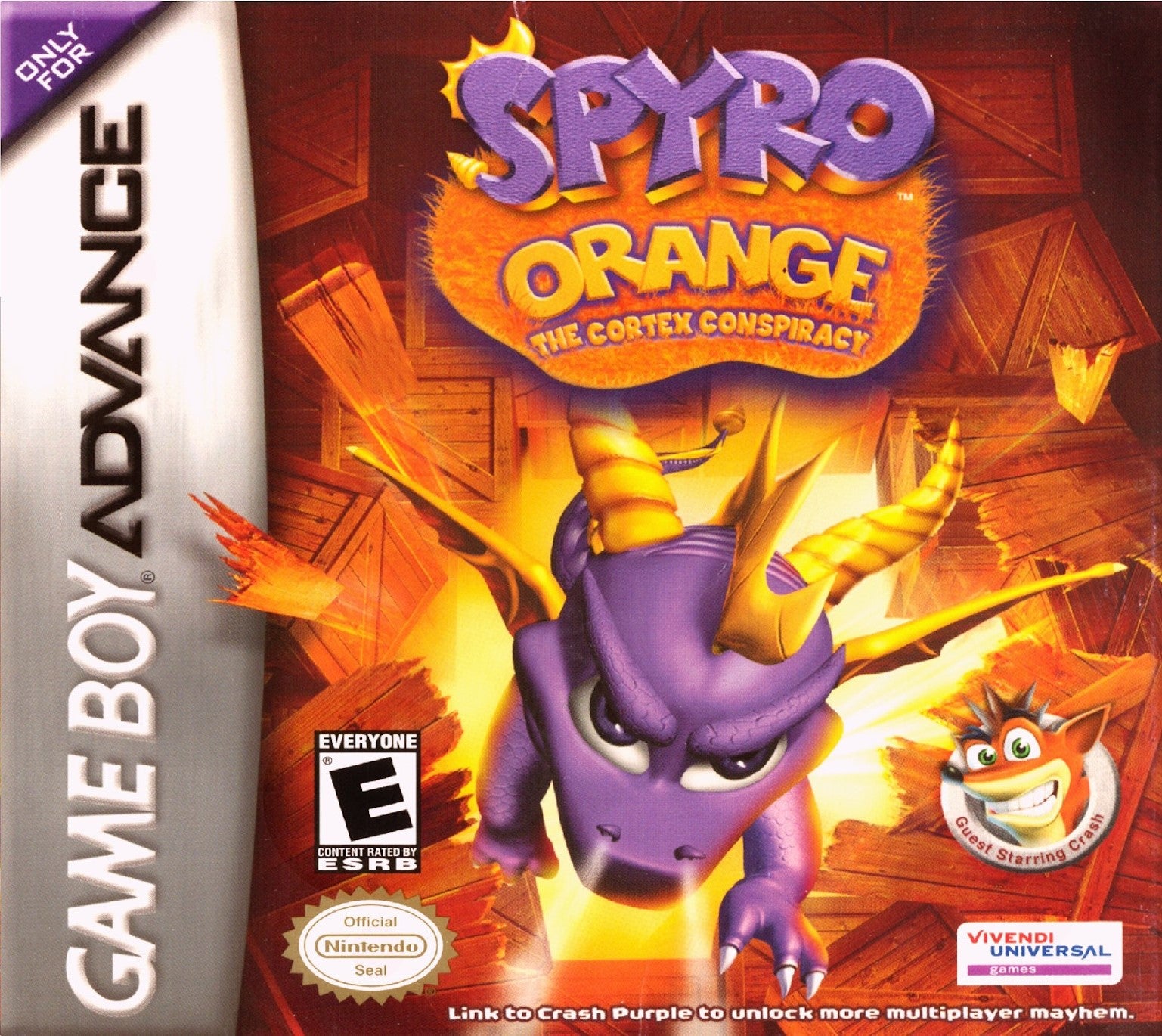 Spyro Orange: The Cortex Conspiracy Game Boy Advance - Video Game - Used - CaveGamers