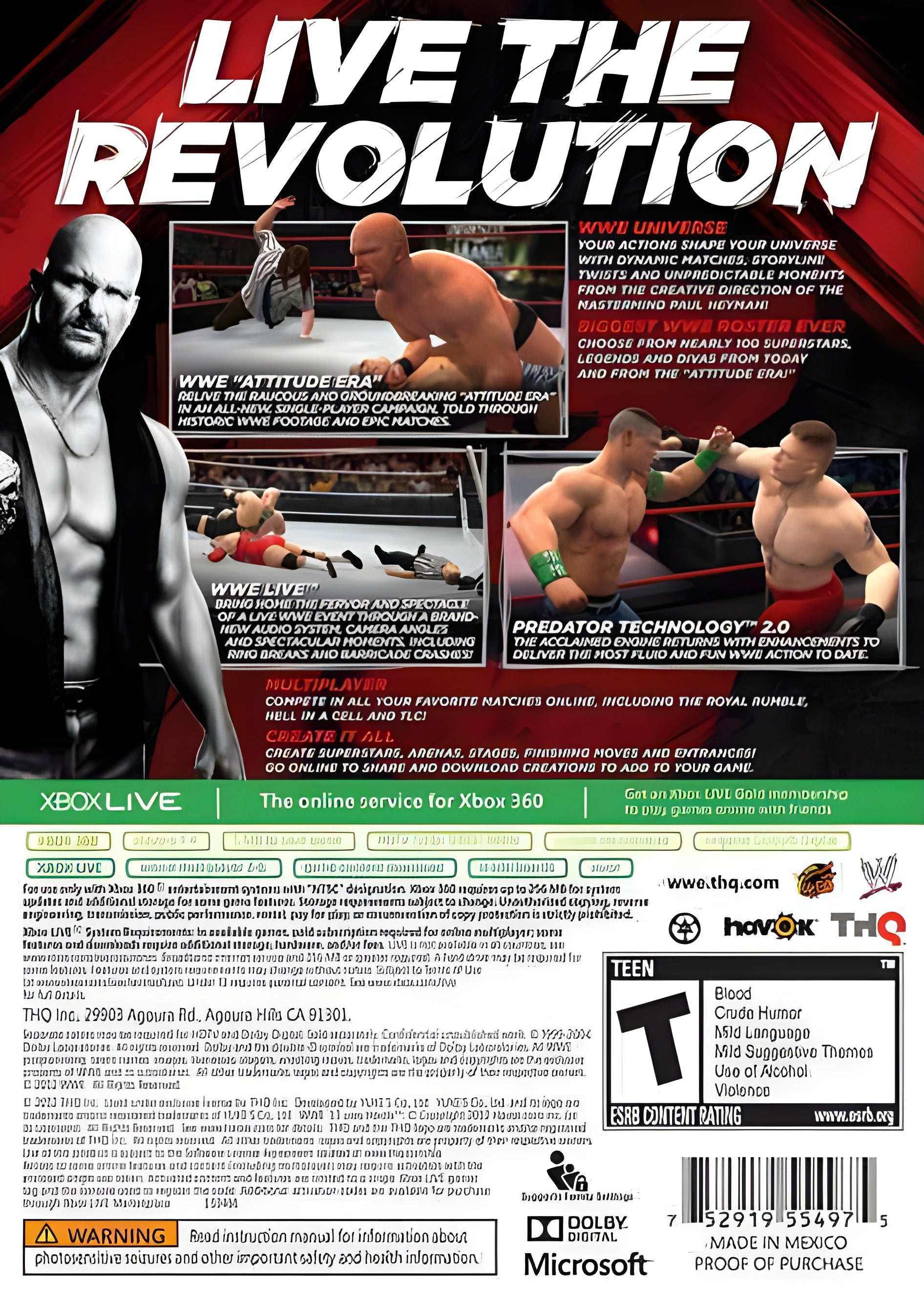WWE '13 Xbox 360 - Video Game - Used - CaveGamers - Image 2