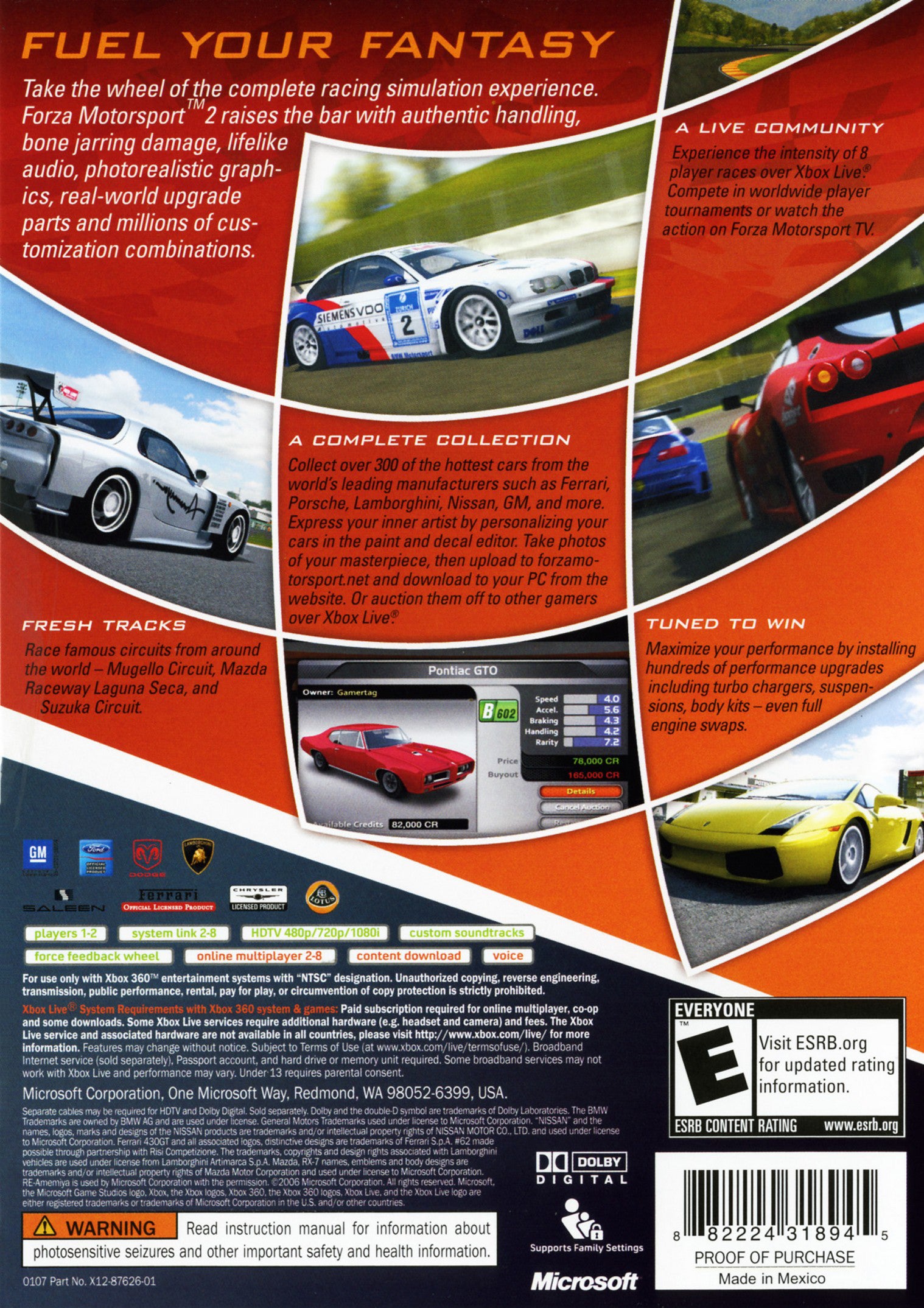 Forza Motorsport 2 Xbox 360 - Video Game - Used - CaveGamers - Image 2