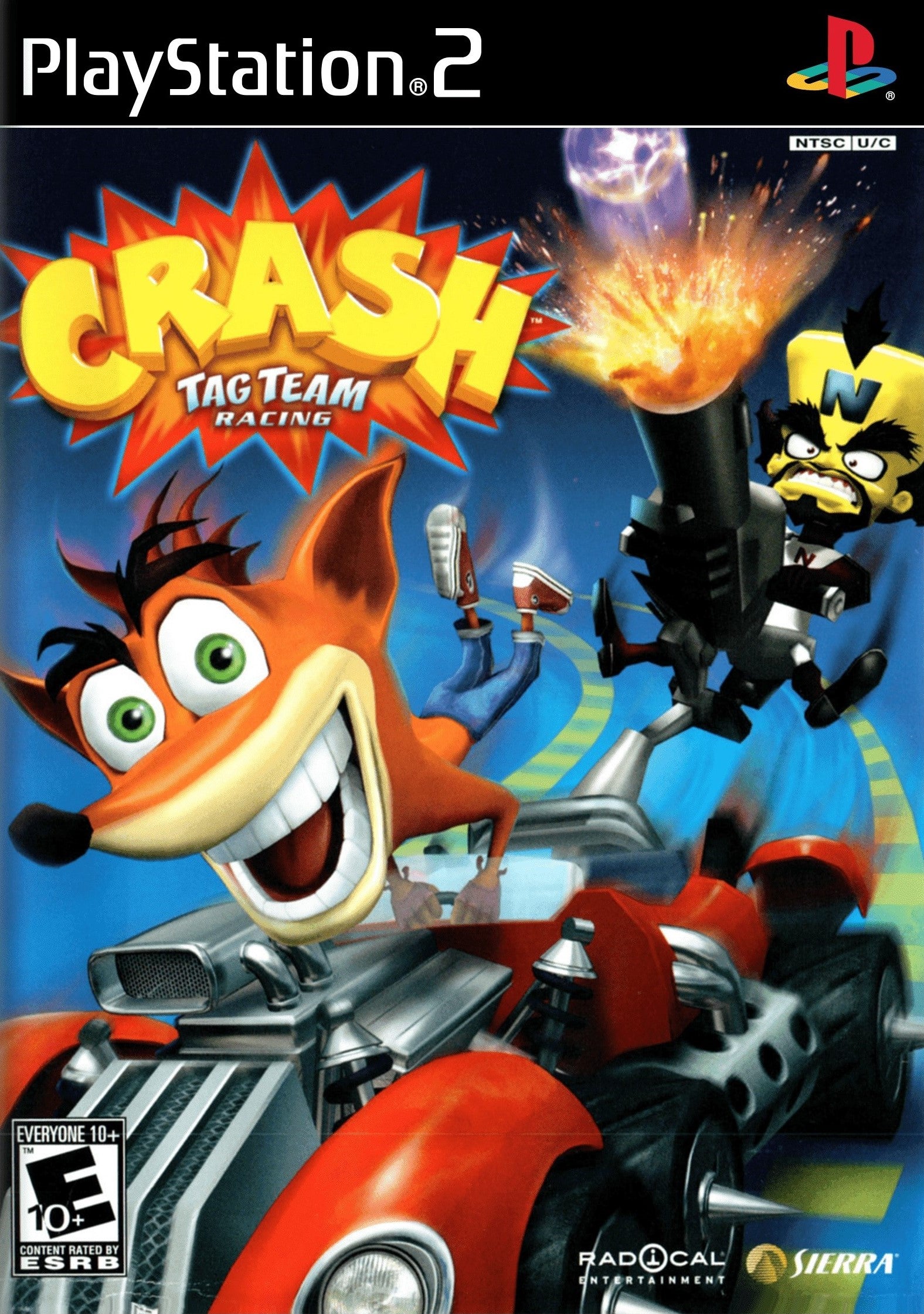 Crash Tag Team Racing PS2 - Video Game - Used - CaveGamers