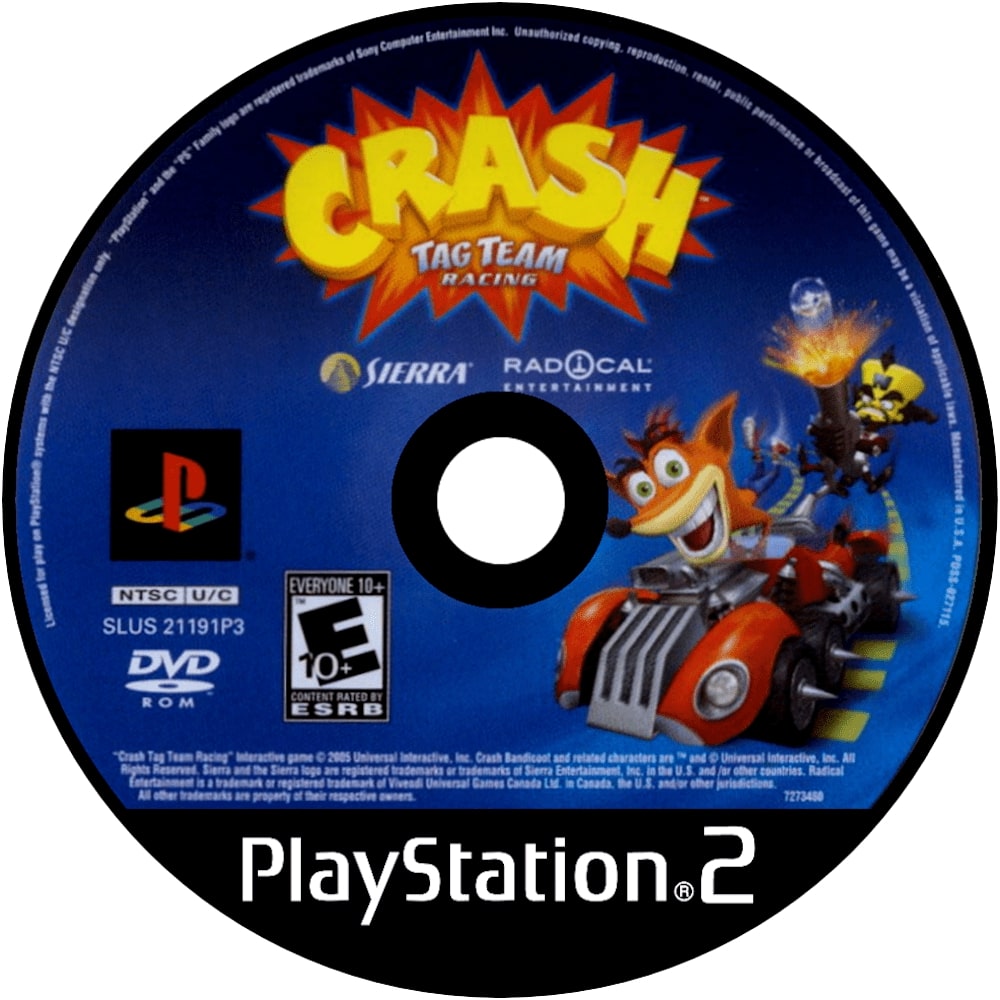 Crash Tag Team Racing PS2 - Video Game - Used - CaveGamers - Image 3