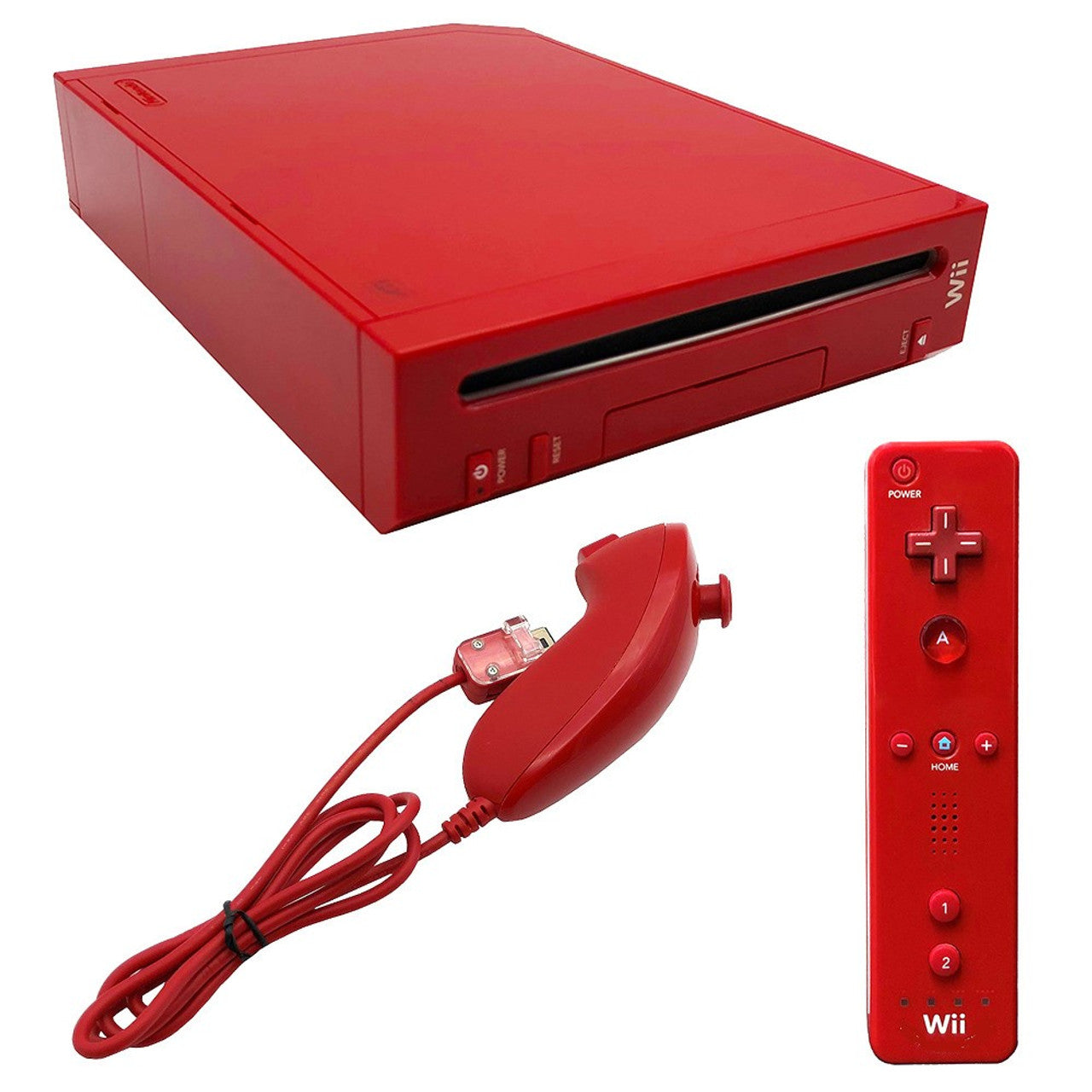 Nintendo Wii Console - Red RVL-001 [Backwards Compatible]