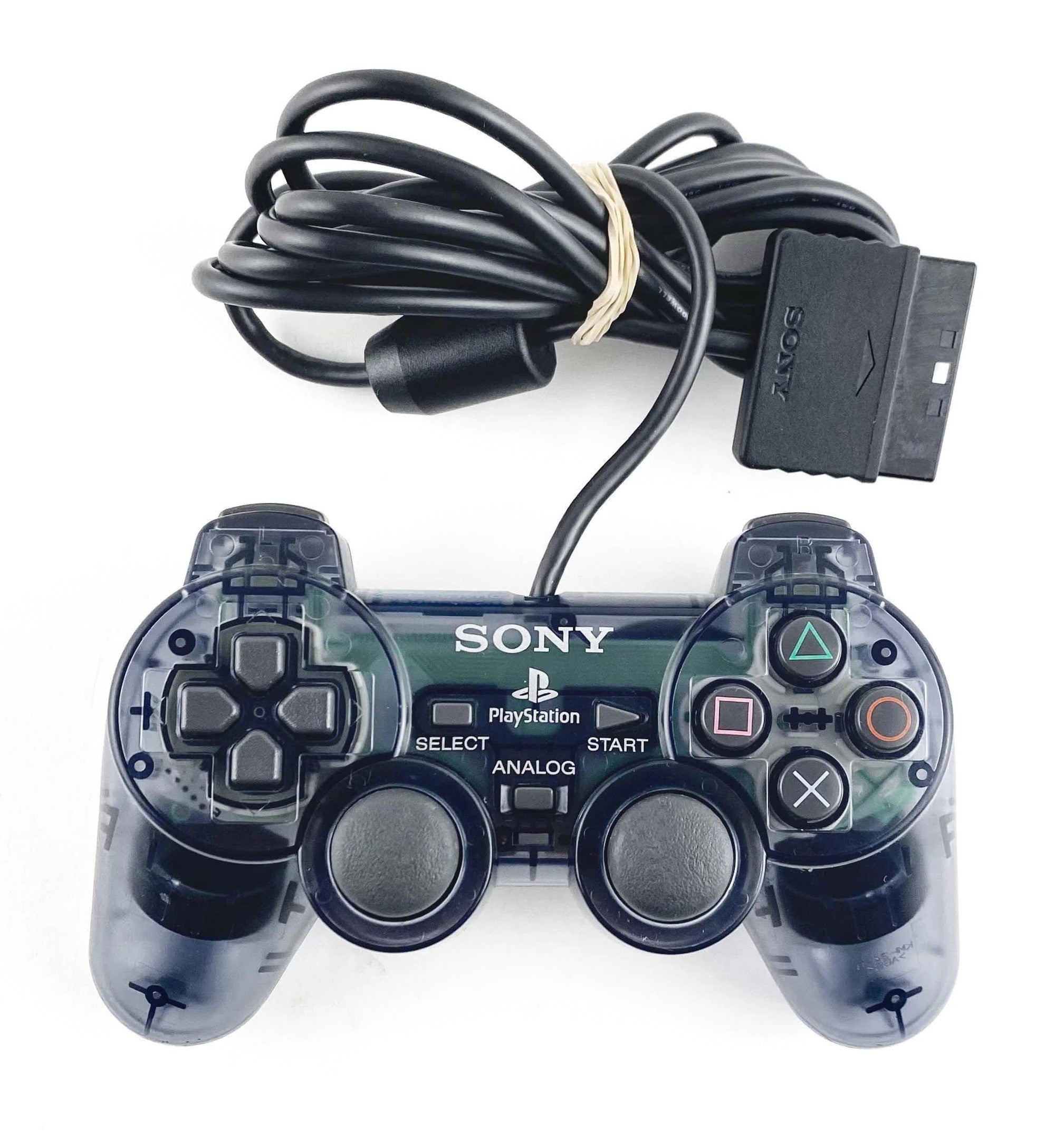Playstation 2 Dualshock 2 Controller - Slate Smoke Grey PS2 - Video Game Accessory - Used - CaveGamers