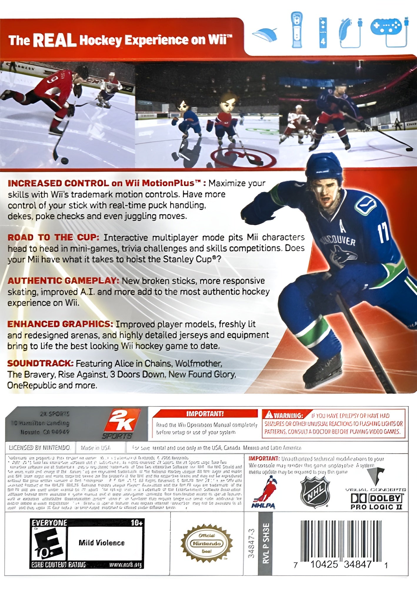 NHL 2K11 Wii - Video Game - Used - CaveGamers - Image 2