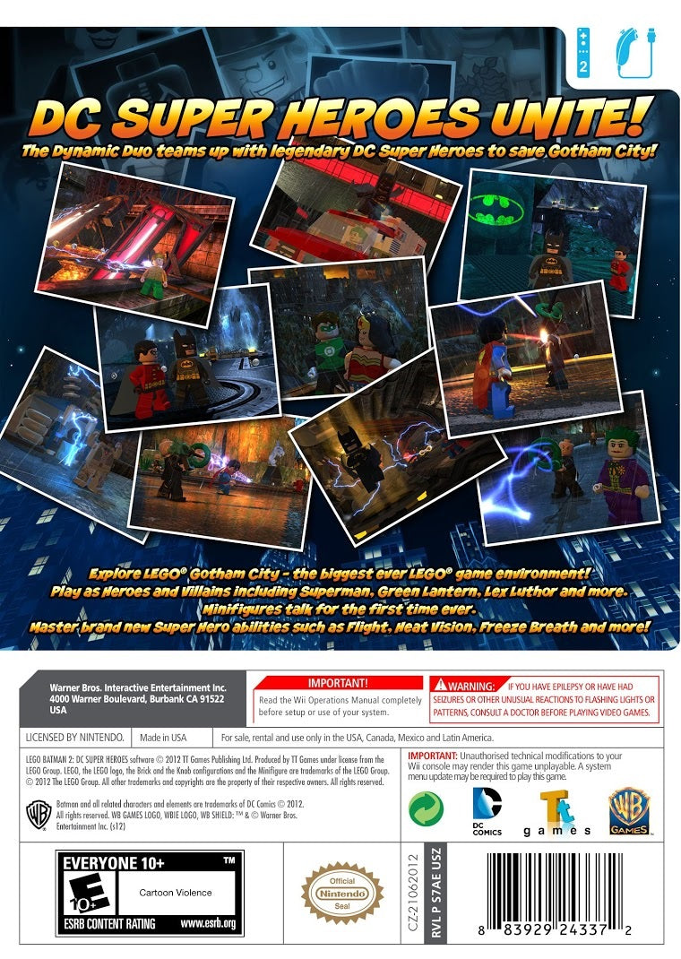 LEGO Batman 2: DC Super Heroes Wii - Video Game - Used - CaveGamers - Image 2
