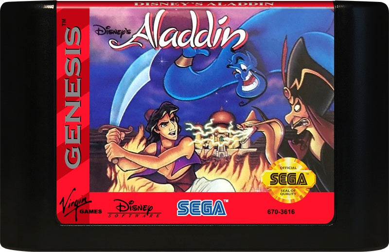 Aladdin Genesis - Video Game - Used - CaveGamers - Image 3