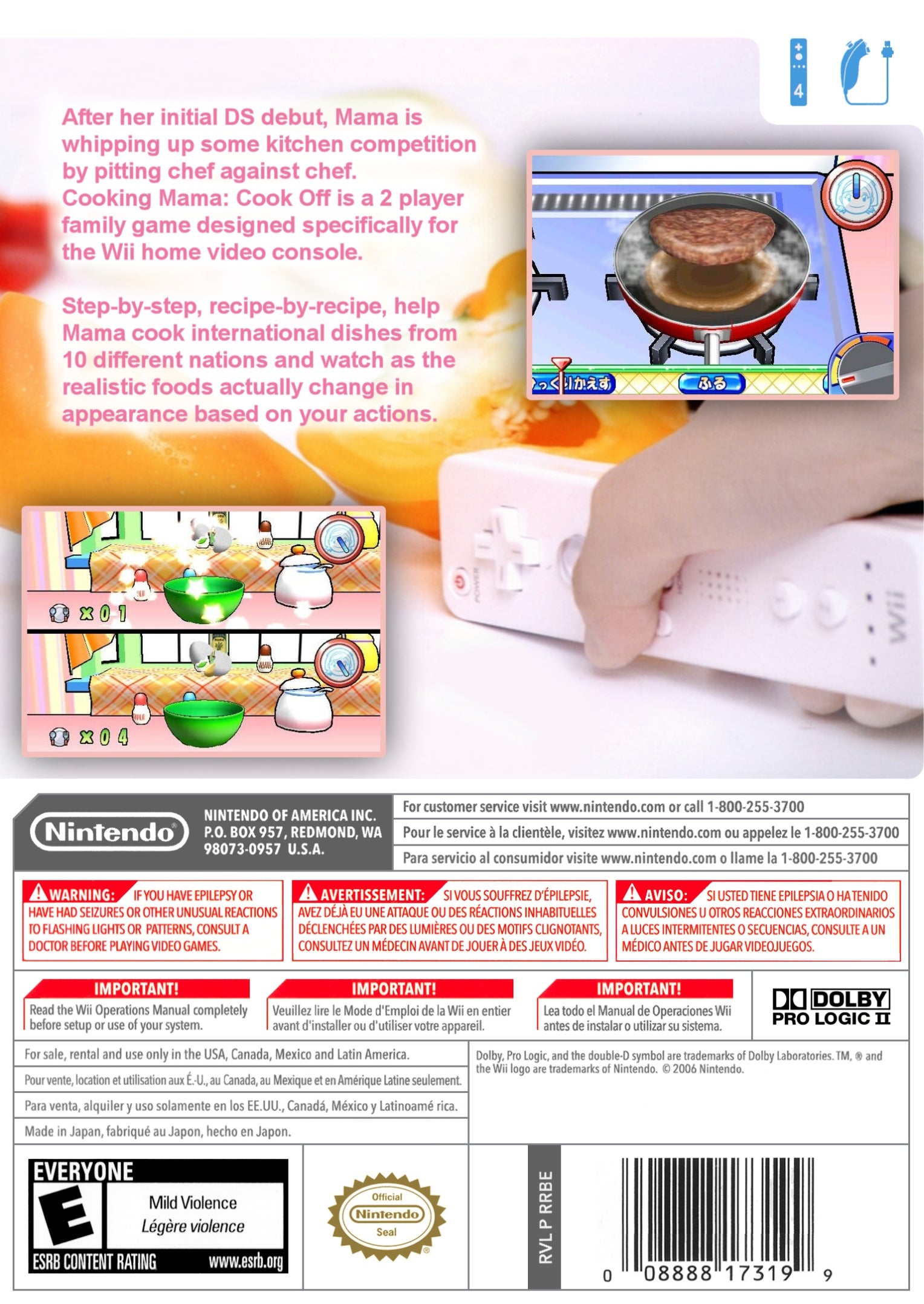 Cooking Mama: Cook Off Wii - Video Game - Used - CaveGamers - Image 2