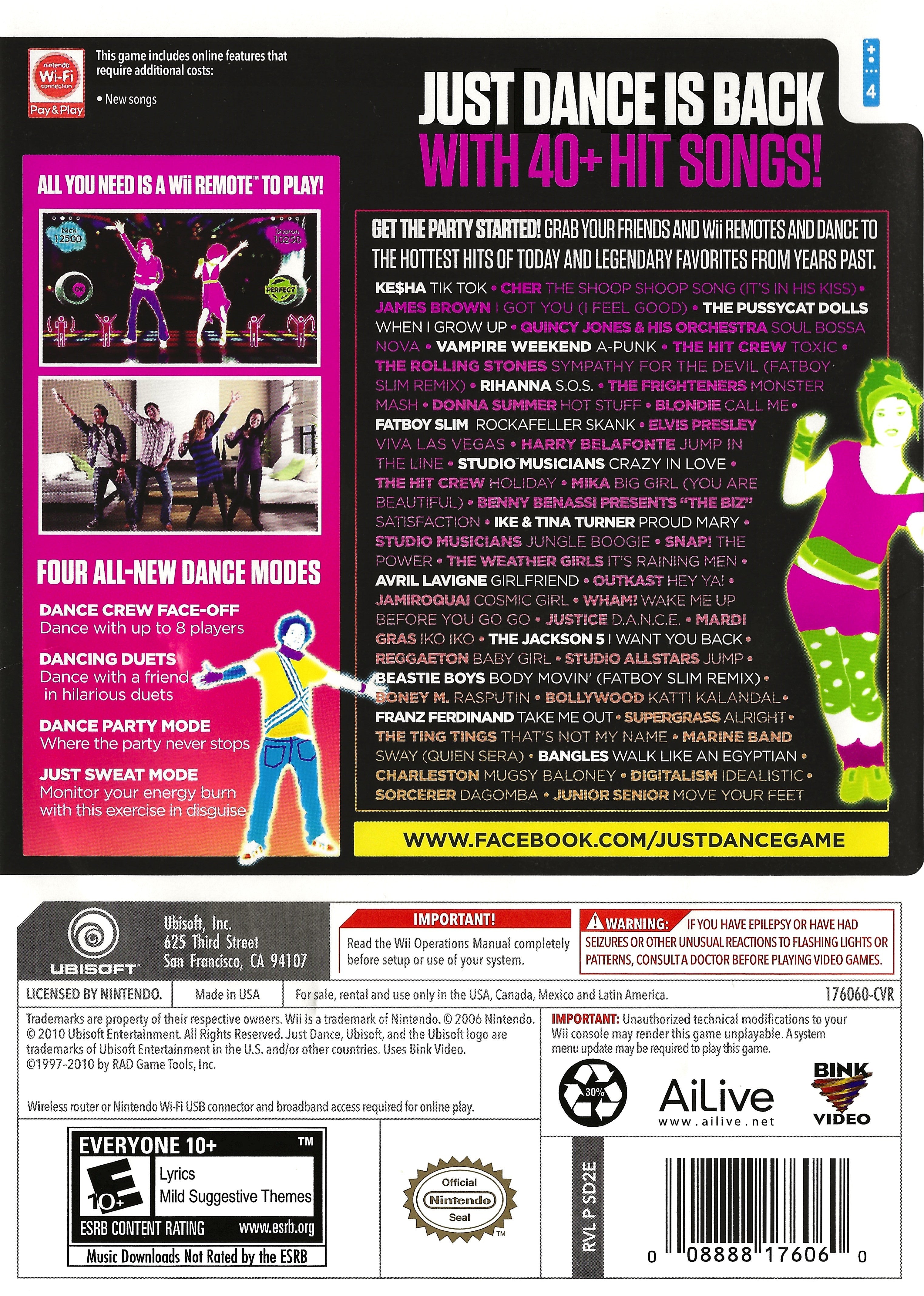 Just Dance 2 Wii - Video Game - Used - CaveGamers - Image 2