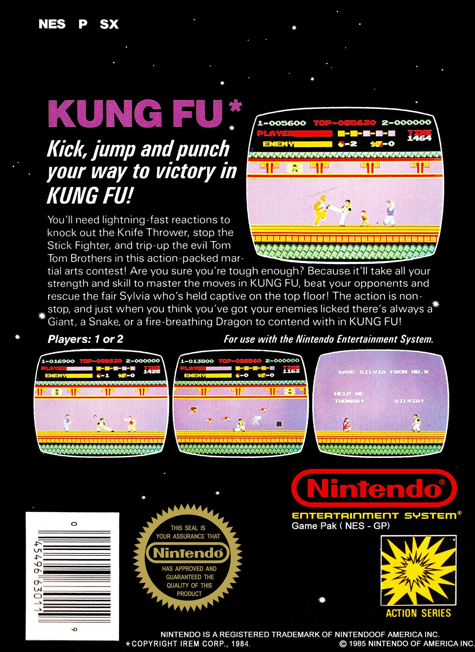 Kung Fu NES - Video Game - Used - CaveGamers - Image 2