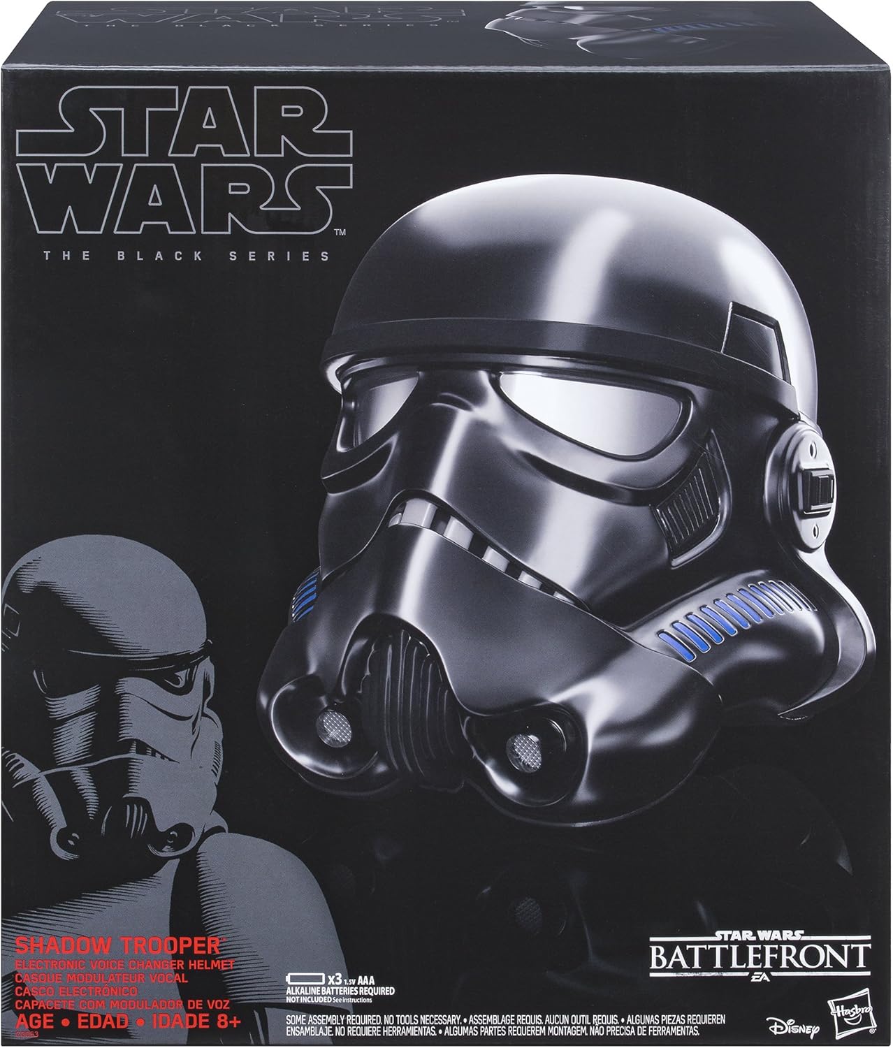 Star Wars: The Black Series - Shadow Trooper Electronic Helmet Prop Replicas - Toys - New - CaveGamers - Image 2