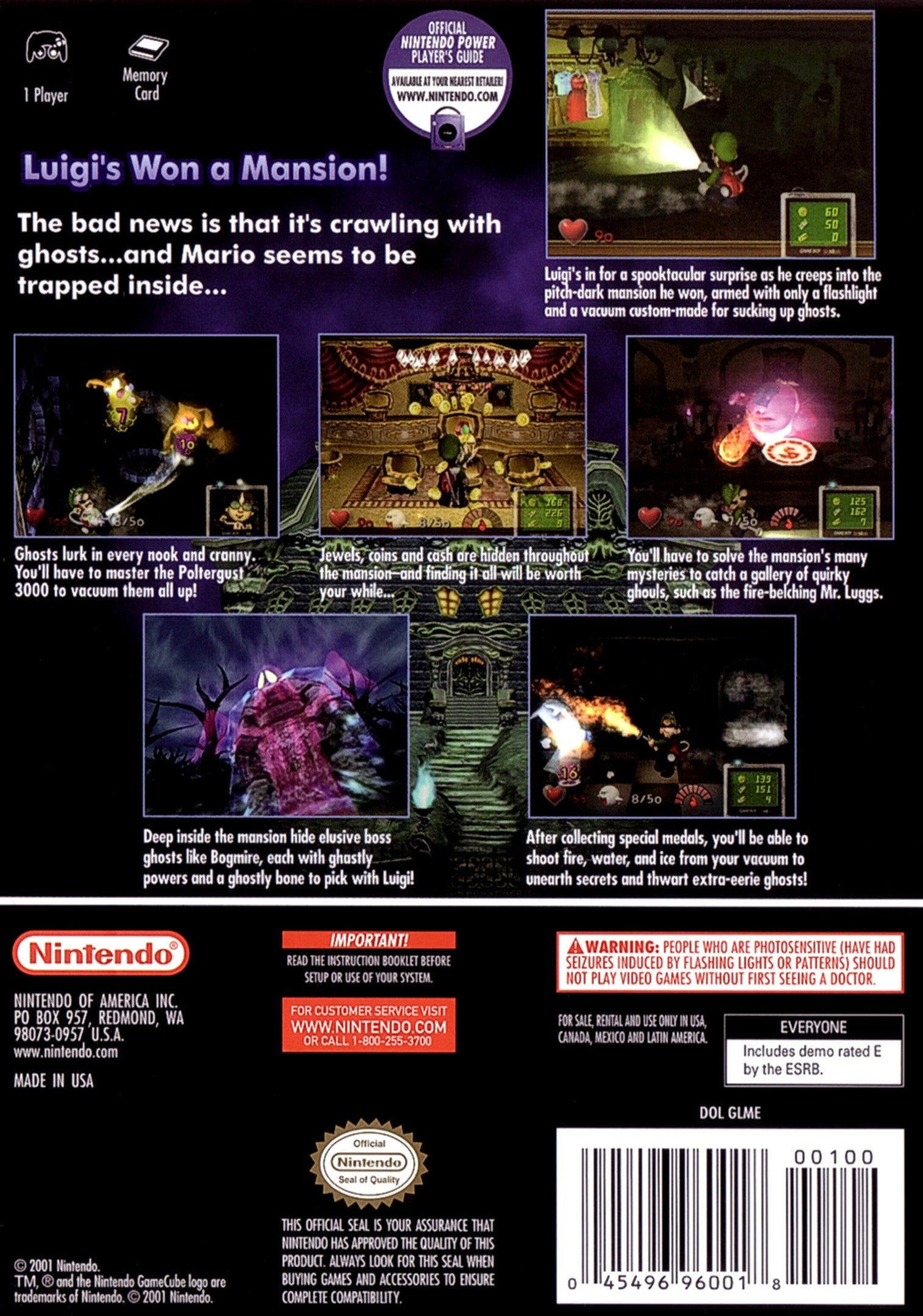 Luigi's Mansion GameCube - Video Game - Used - CaveGamers - Image 2