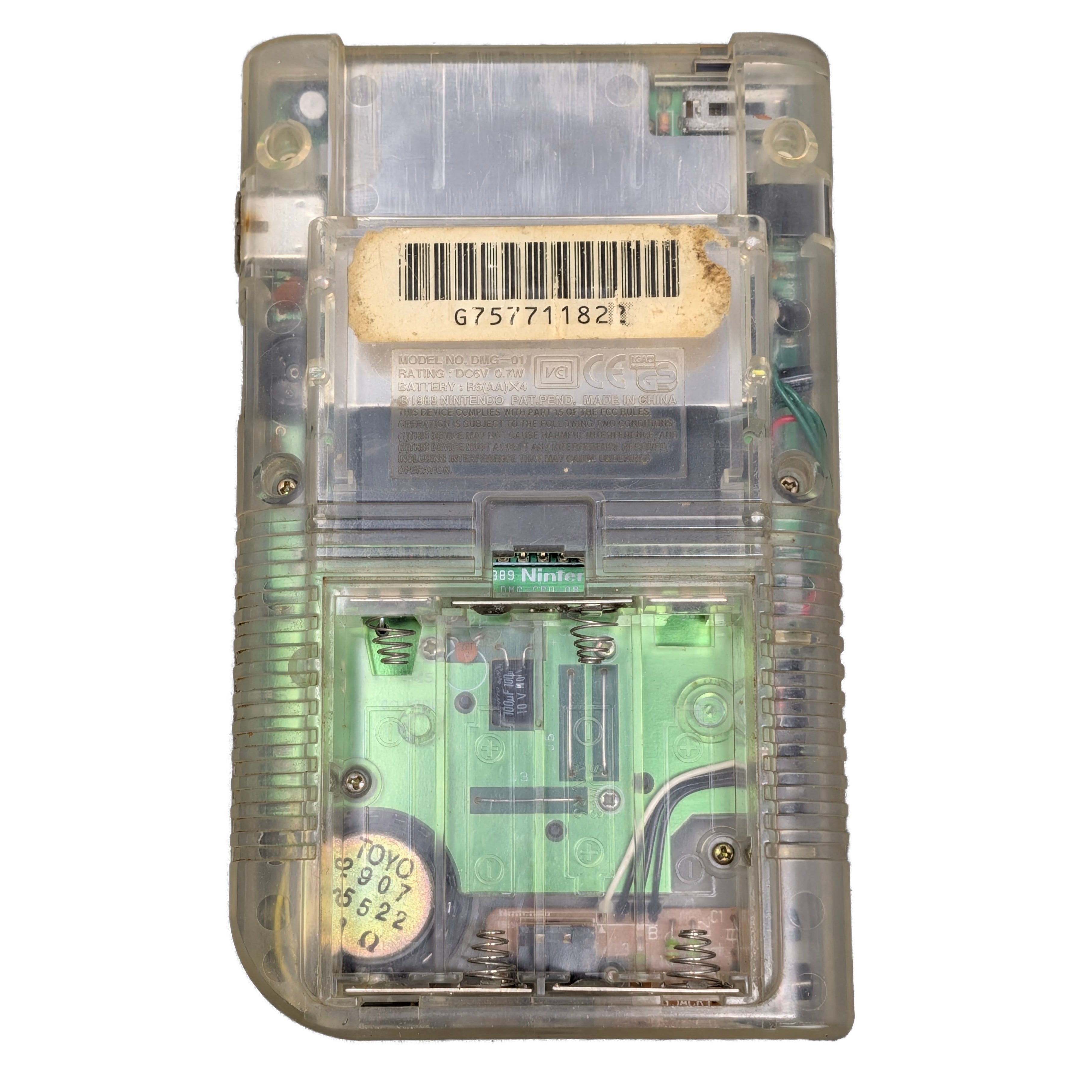 Game Boy Original - Play It Loud (Clear) - Video Game System - Used - CaveGamers - Image 2