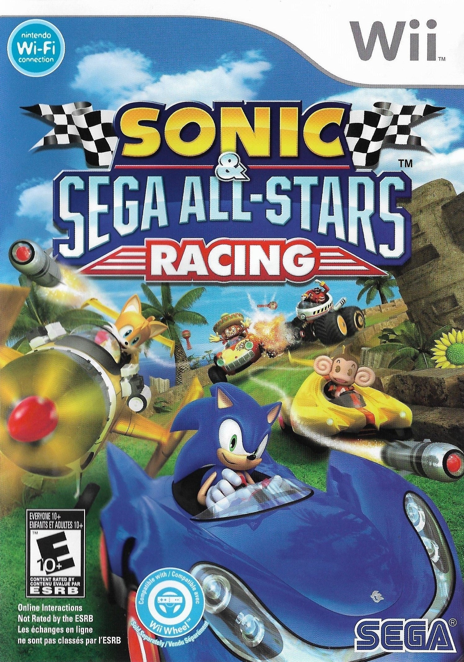 Sonic & Sega All Stars Racing Wii - Video Game - Used - CaveGamers