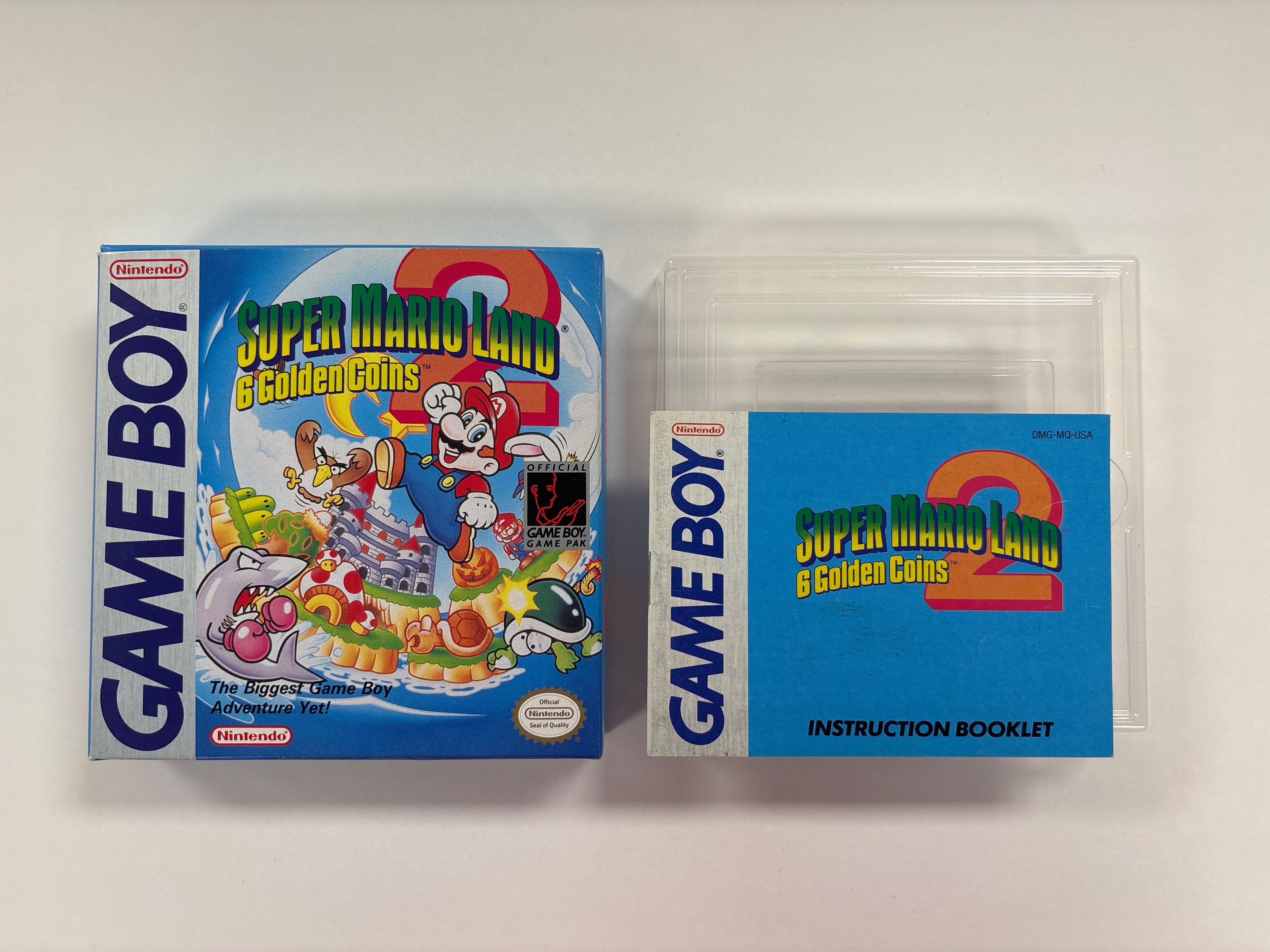 Super Mario Land 2: 6 Golden Coins - Game Boy Box & Manual Only No Game