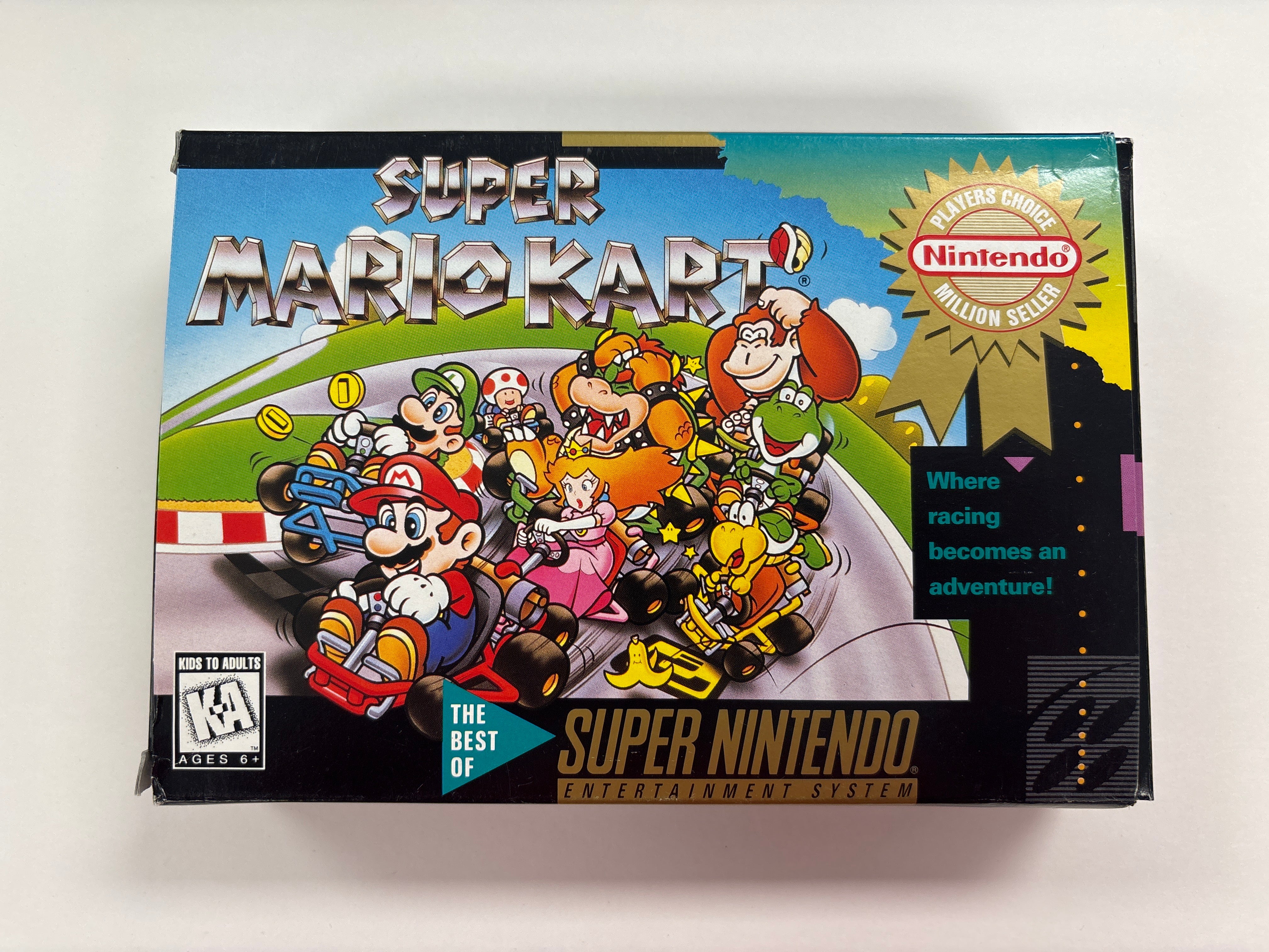 Super Mario Kart - Super Nintendo SNES Box & Manual Only No Game