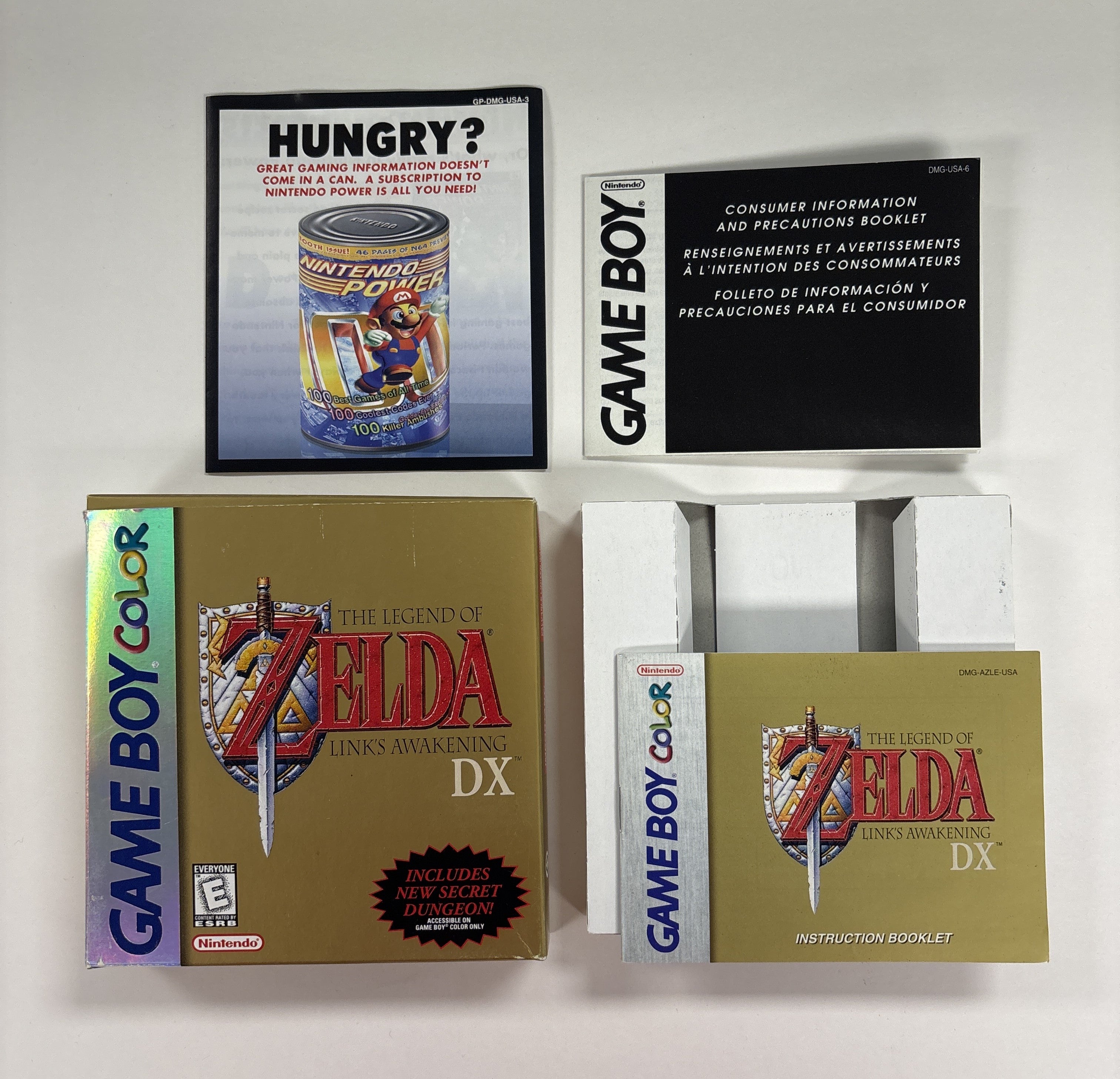 The Legend of Zelda: Link's Awakening DX Nintendo Game Boy Color Box & Manuals Only No Game