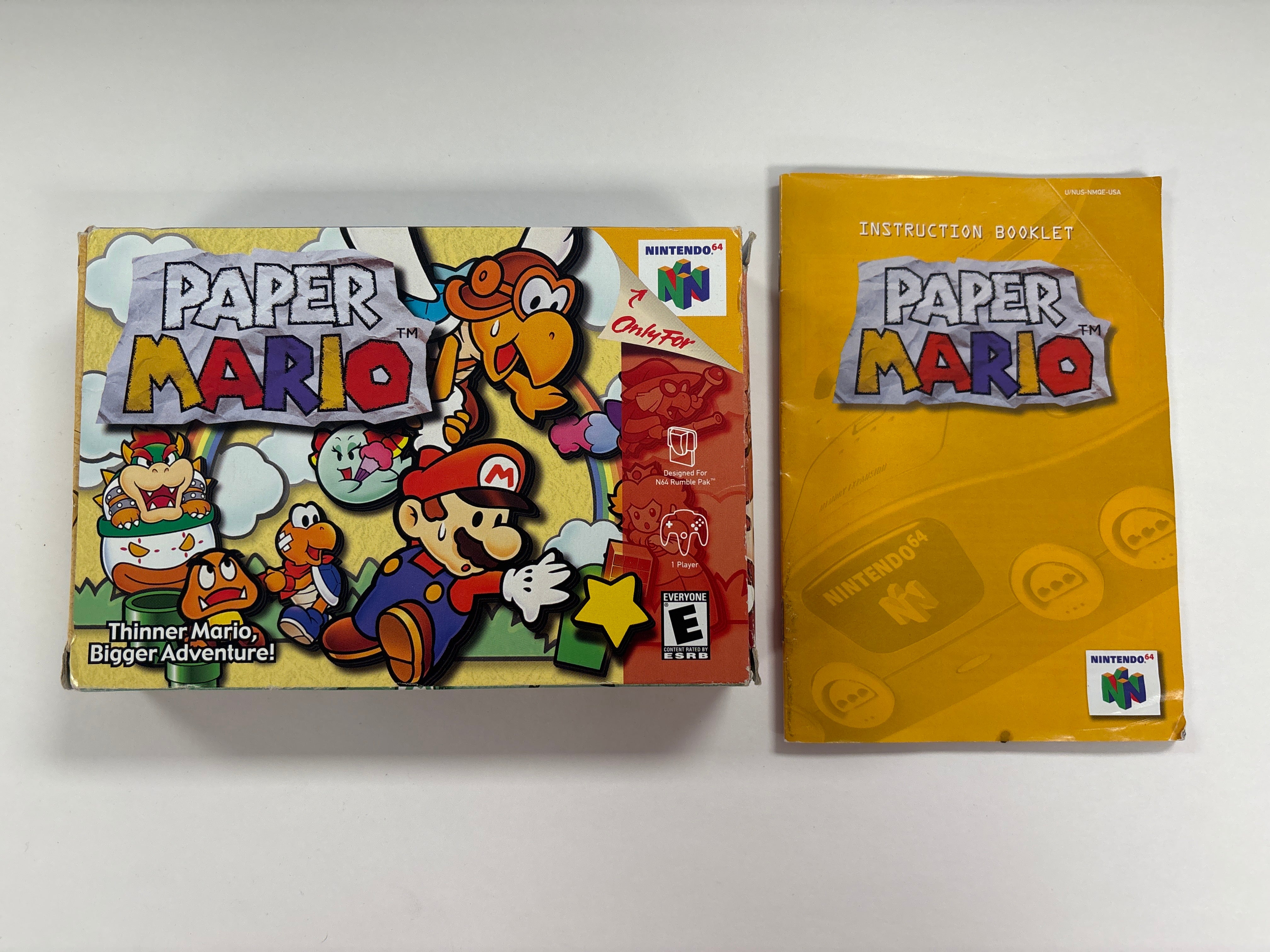 Paper Mario - Nintendo 64 N64 Box & Manual Only No Game