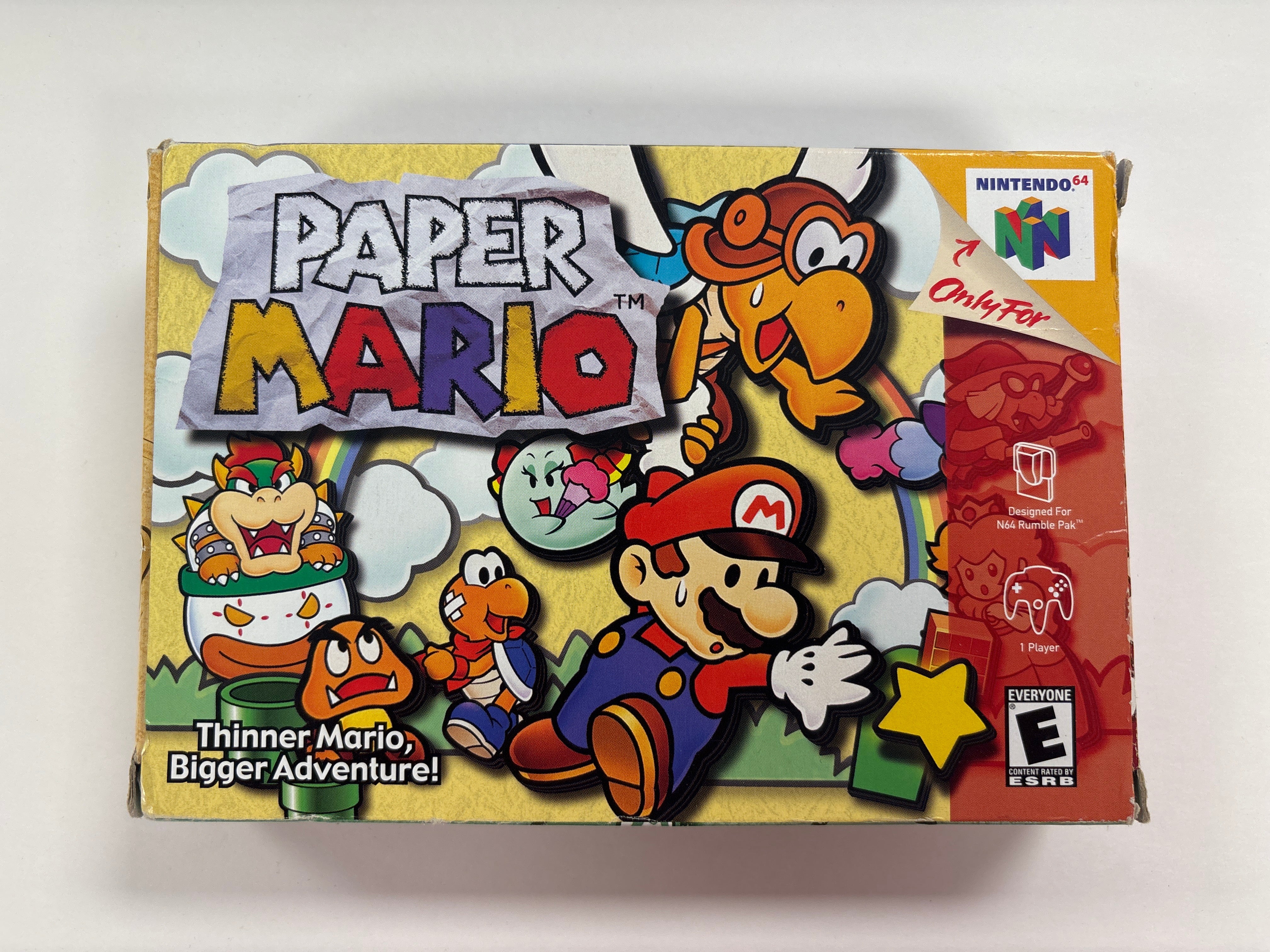 Paper Mario - Nintendo 64 N64 Box & Manual Only No Game