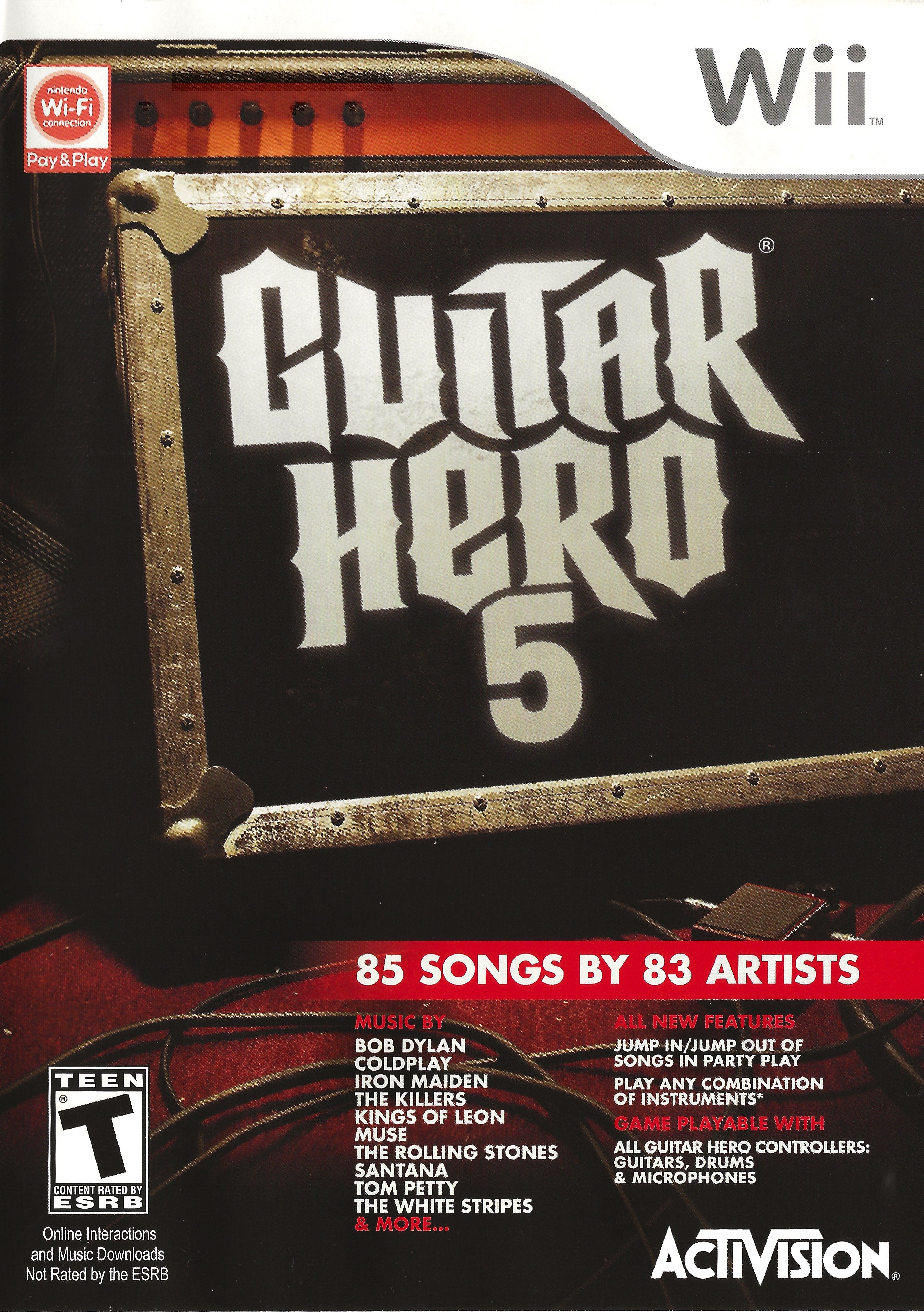 Guitar Hero 5 Wii - Video Game - Used - CaveGamers