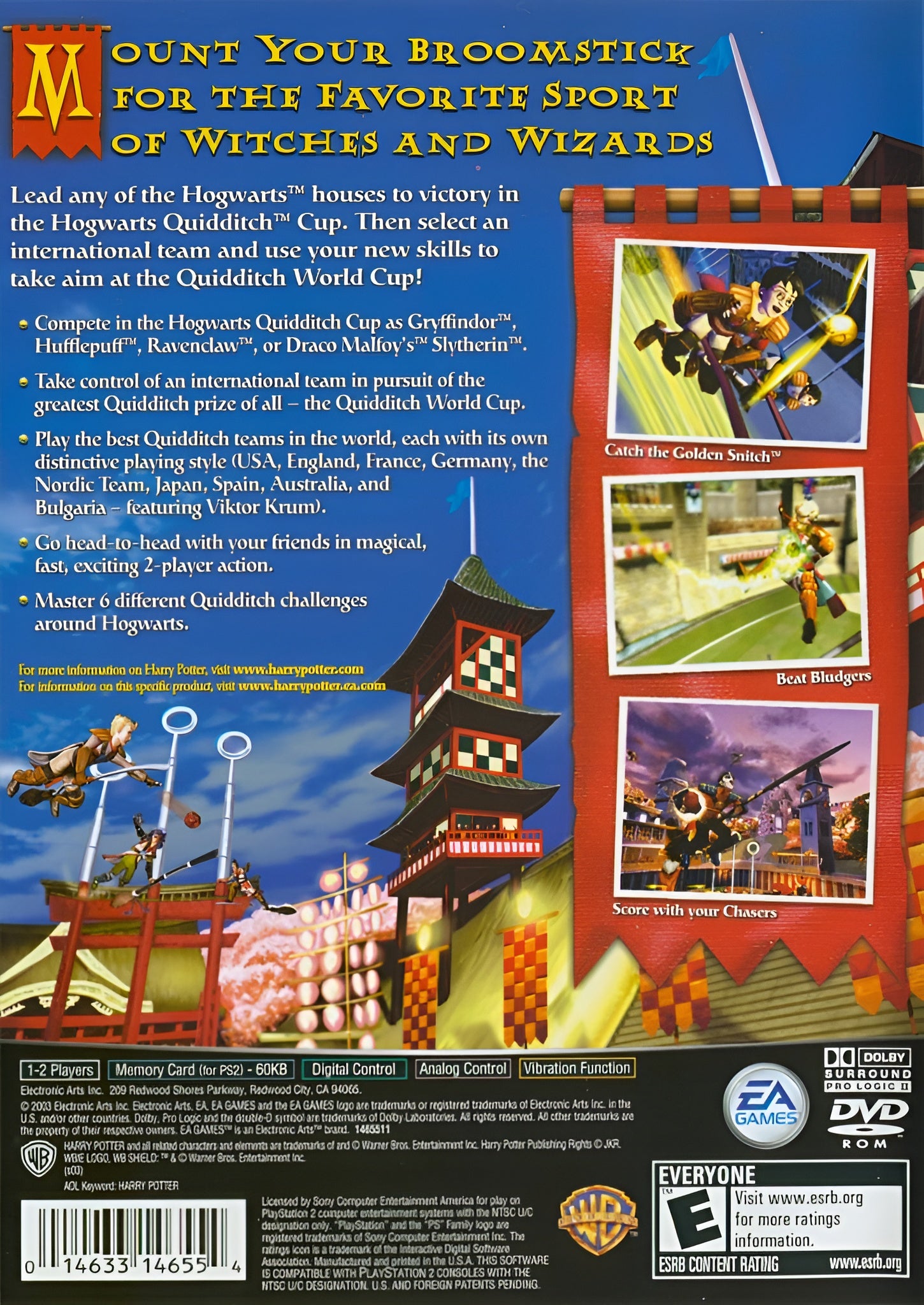 Harry Potter: Quidditch World Cup PS2 - Video Game - Used - CaveGamers - Image 2