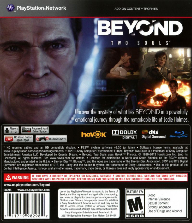 Beyond: Two Souls PS3 - Video Game - New - CaveGamers - Image 2