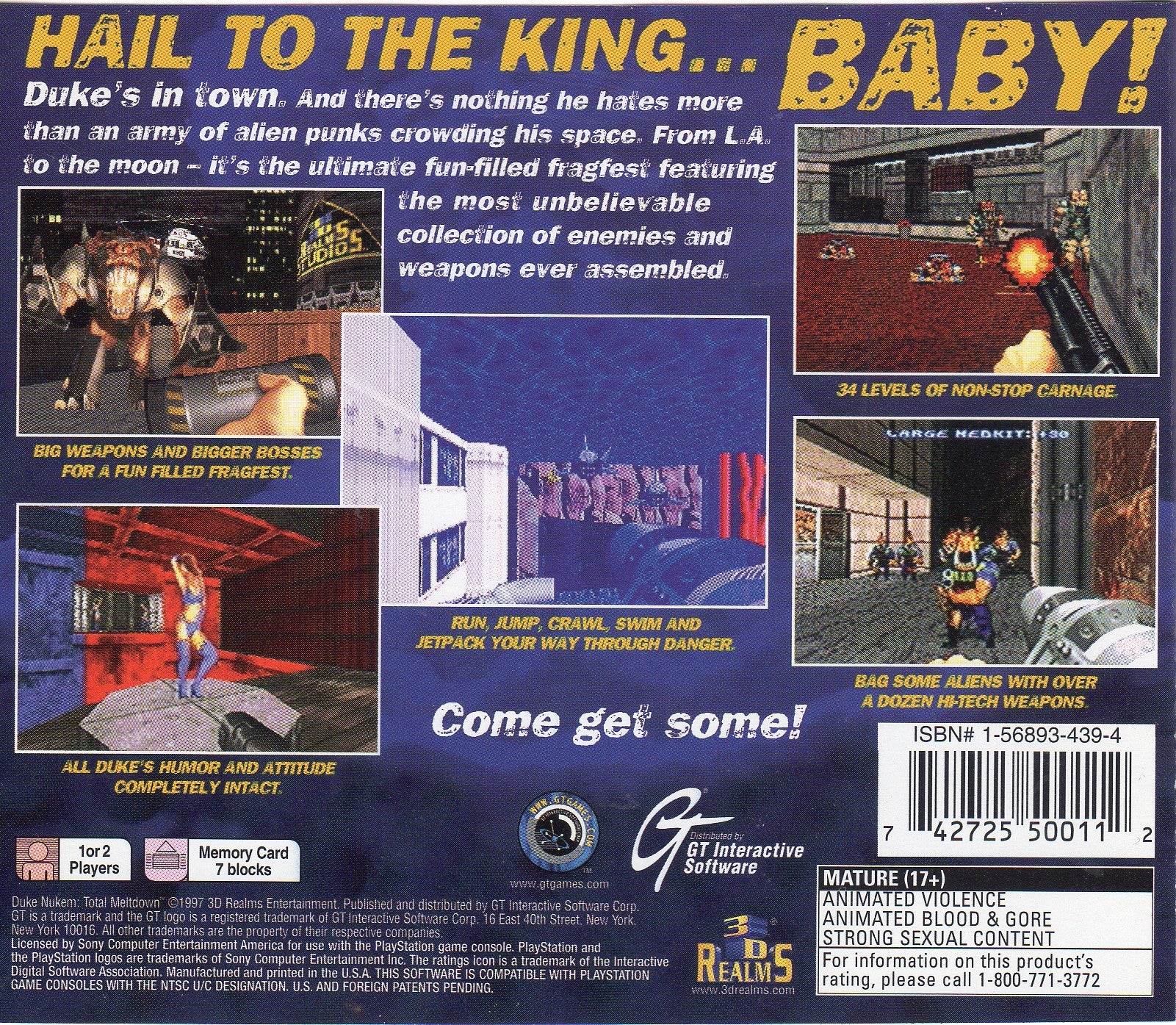Duke Nukem: Total Meltdown Playstation - Video Game - Used - CaveGamers - Image 2
